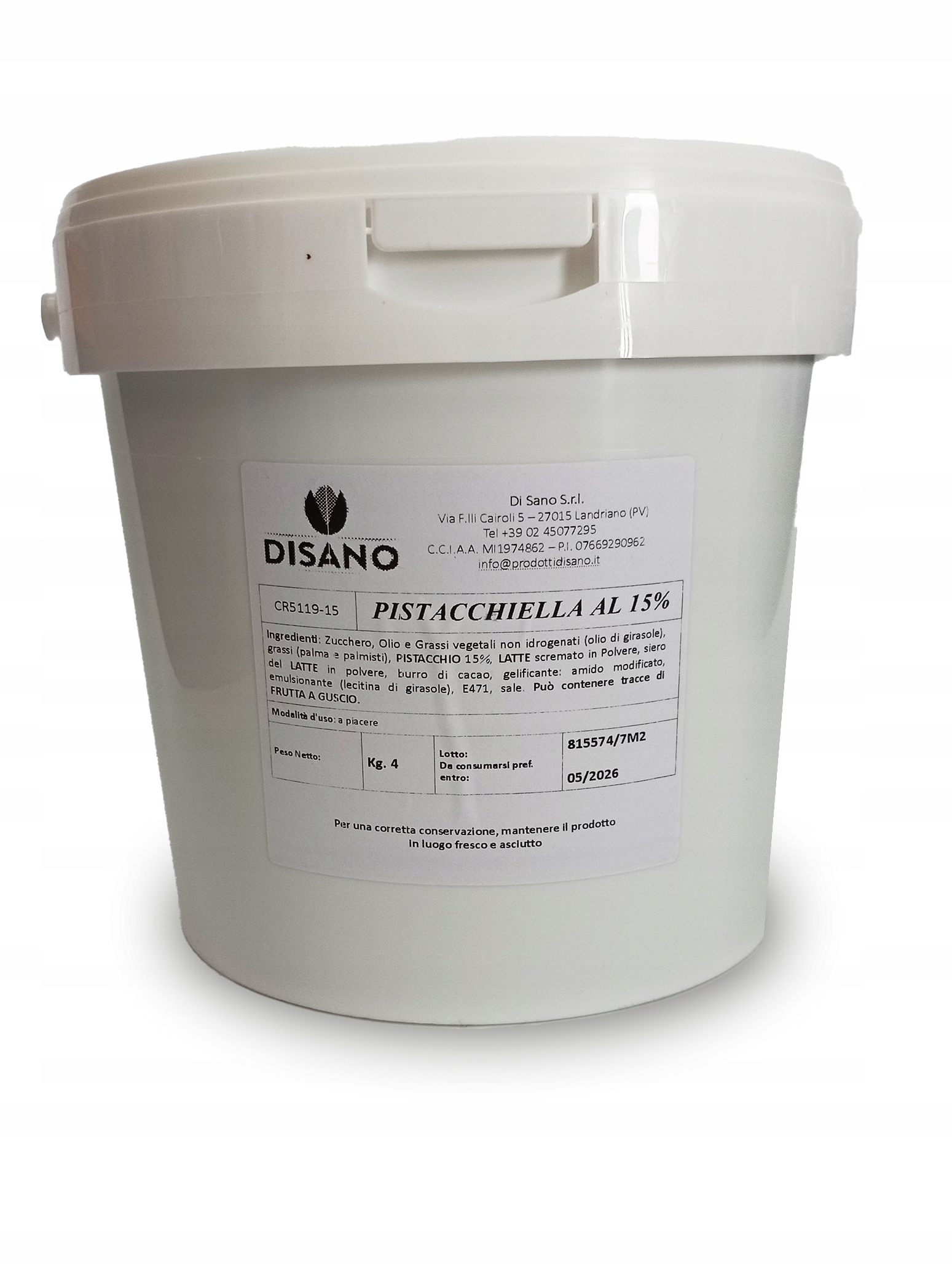 Krem Pistacjowy 15% 4KG Rzemieślniczy Idealny Lody Gofry