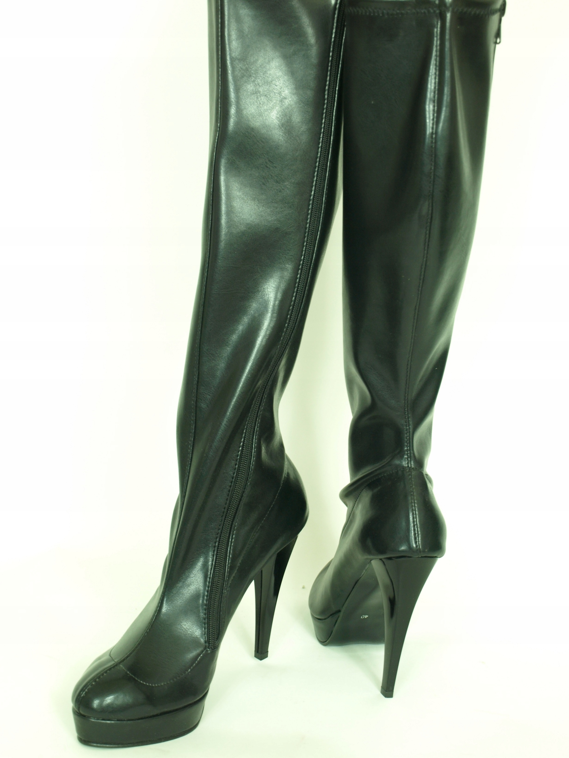 Botki szpilka 13cm skóra eco rozmiar 43 Bolingier Marka bez marki