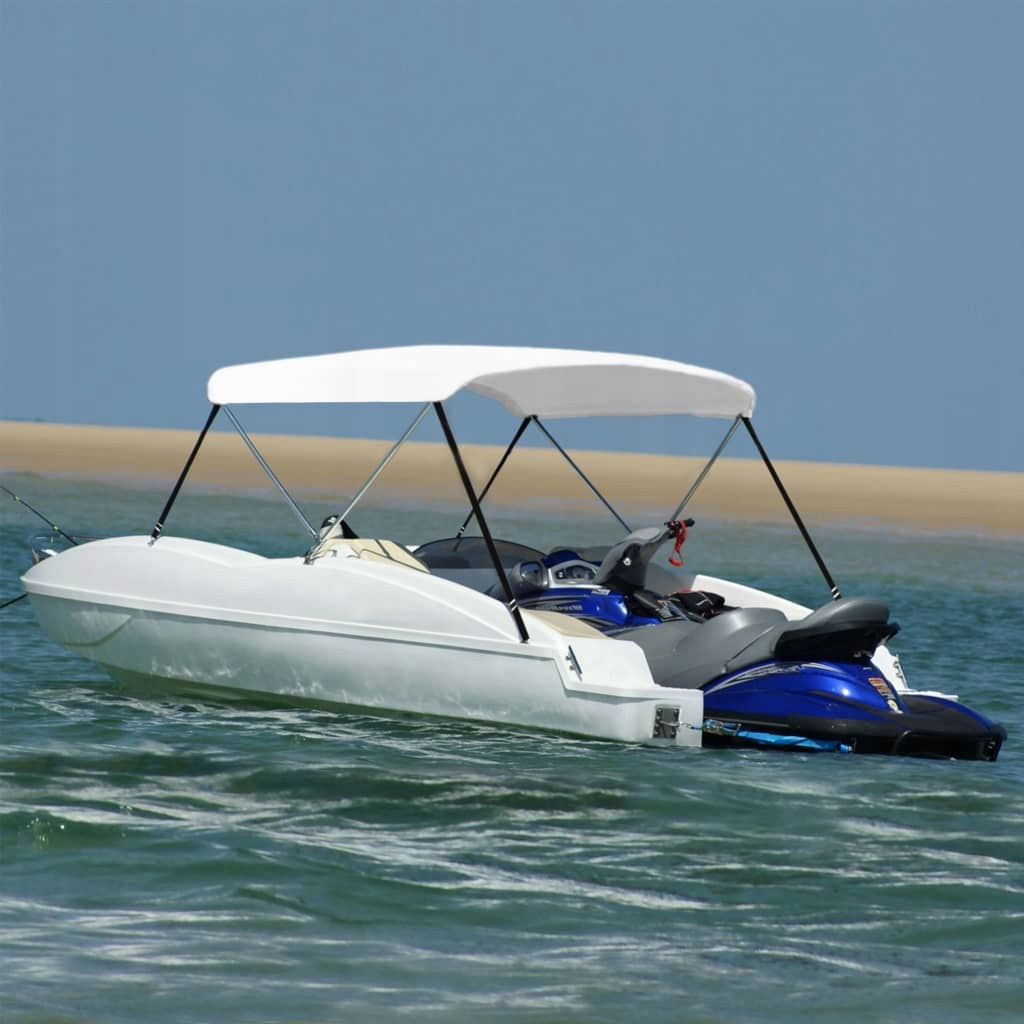 DASZEK BIMINI DO ŁODZI 2 PAŁĄKI BIAŁY 180X150X110C