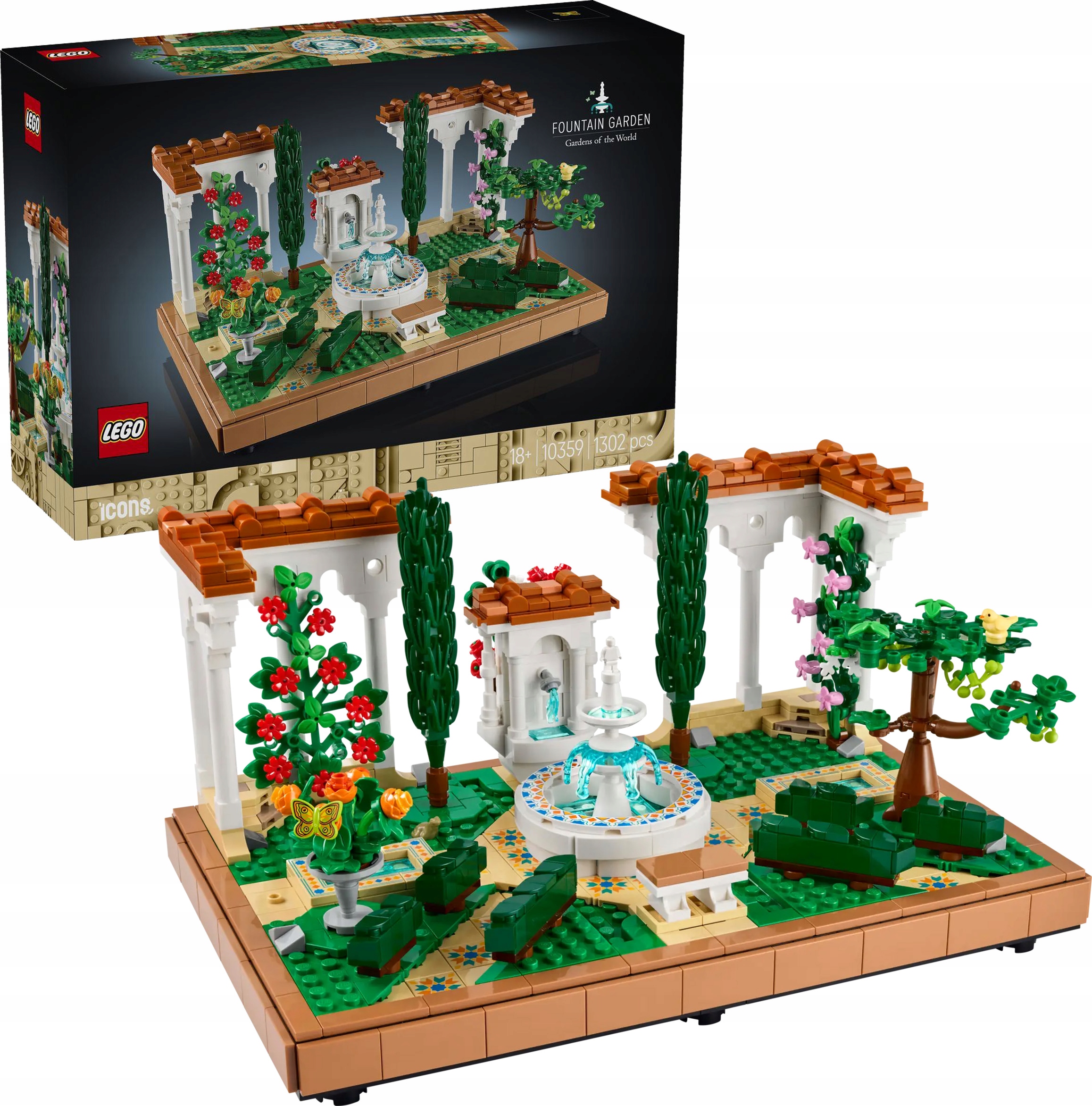 Lego Icons Fontána v zahradě 10359