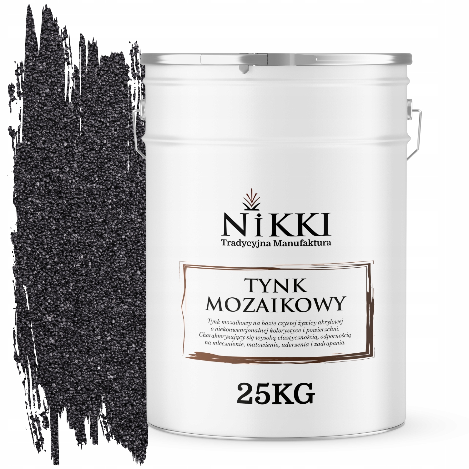 Mozaiková Omietka Živicová 25 Kg Vonkajšia Farba Čierna M12 Ozdobná