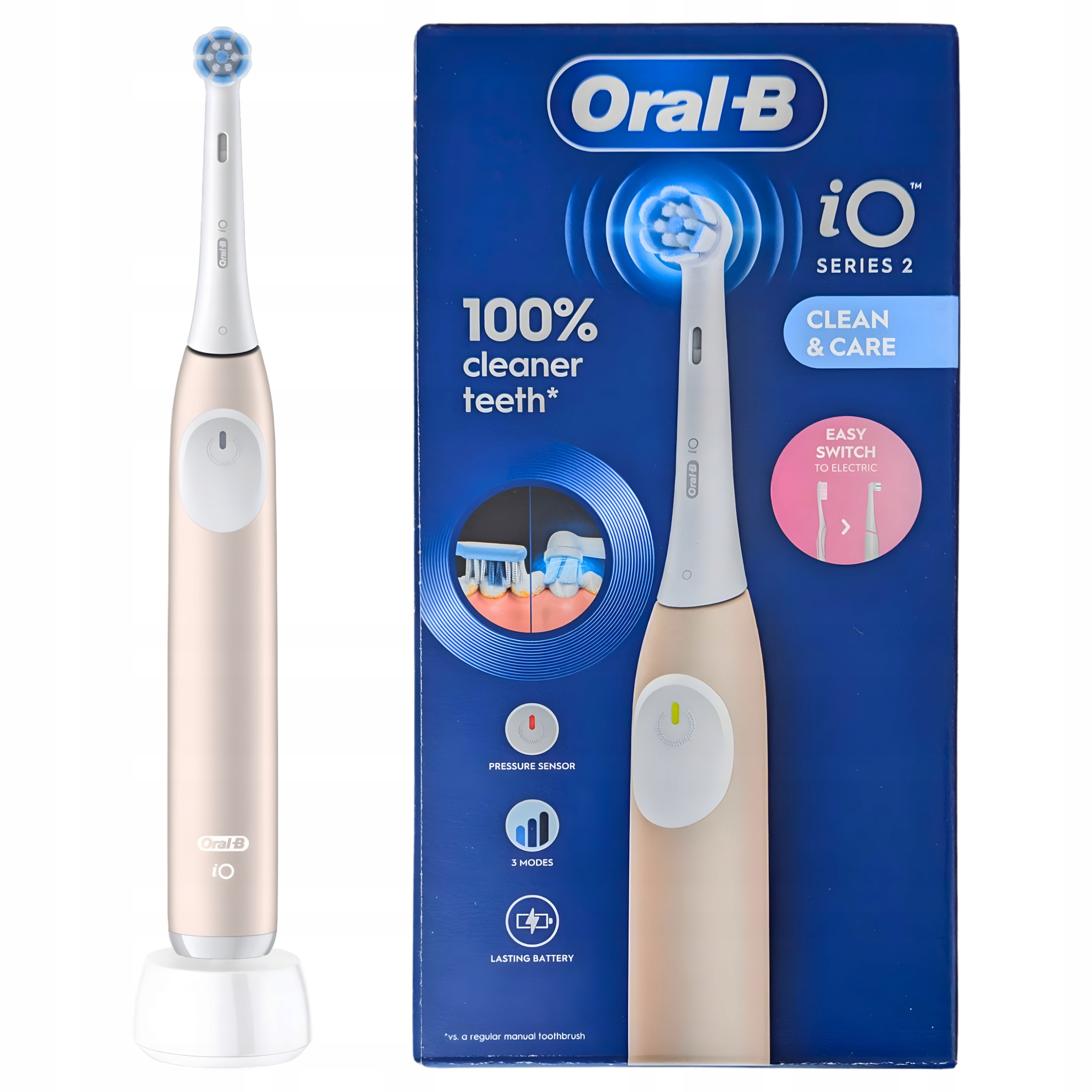 Szczoteczka Elektryczna Magnetyczna Braun Oral-B iO Series 2 Różowa