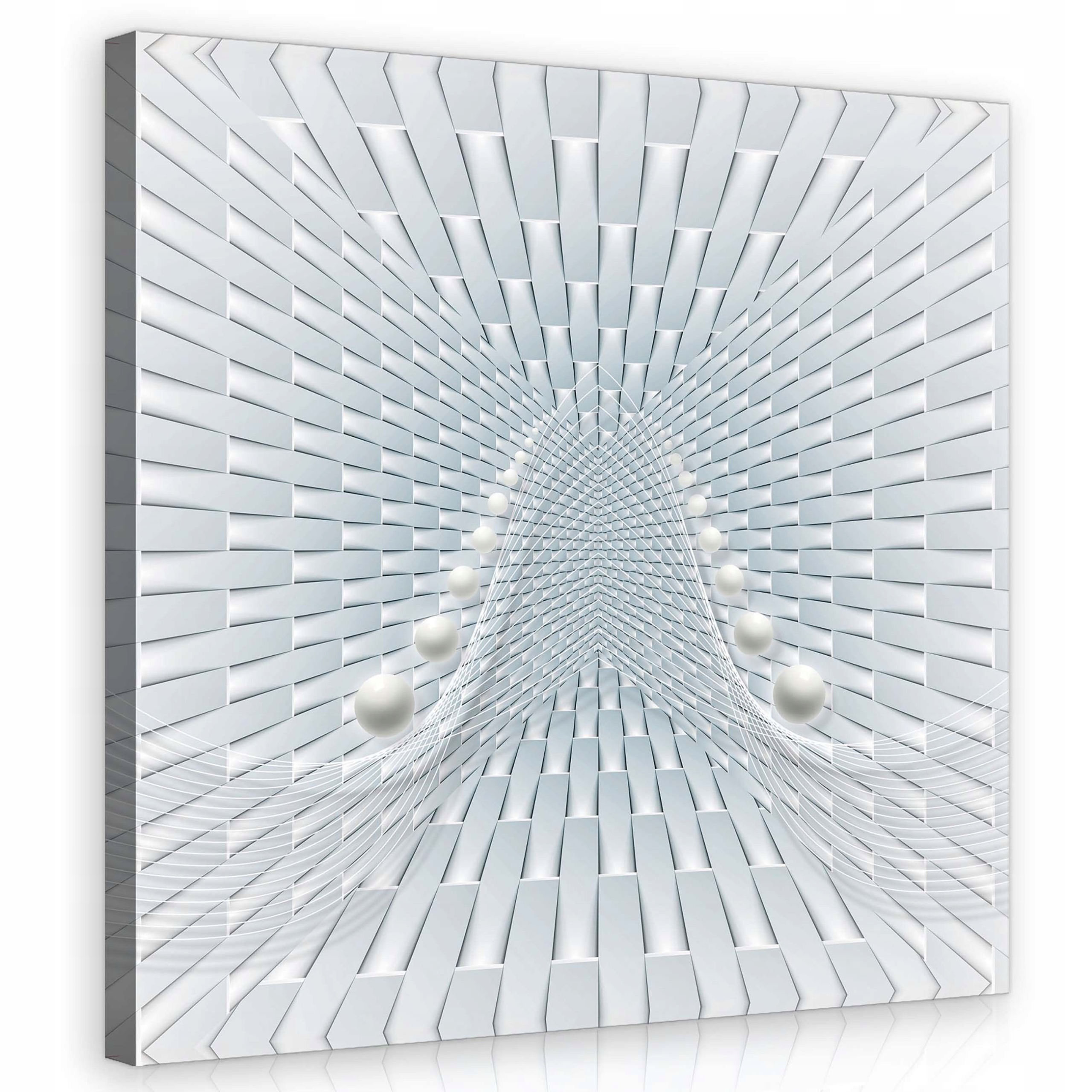 Obraz 80x80 Geometrický tunel Perspektivy kanceláře ve stylu skandinávského loftu