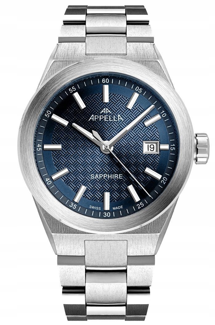 Nové Originální Pánské hodinky Appella L70015.5115Q Safírové datumovka, gravírování