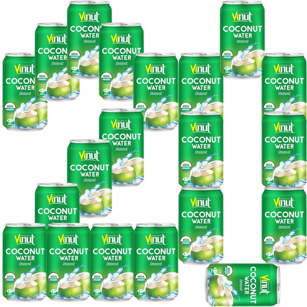 20 x Kokosová voda Nápoj z ovoce s příchutí kokosové vody 330 ml Vinut