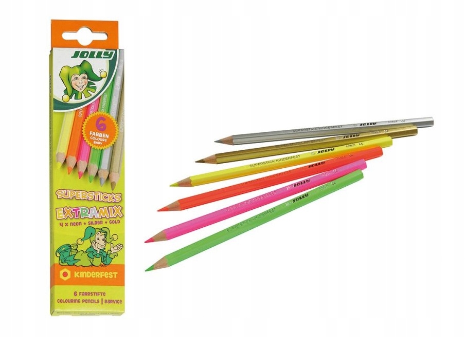 

Supersticks Kredki extramix 6szt Gruby wkład Jolly