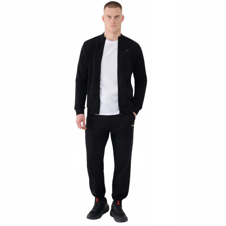 SPODNIE MĘSKIE 4F DRESOWE SPORTOWE JOGGERY DRESY NA CO DZIEŃ Rozmiar M