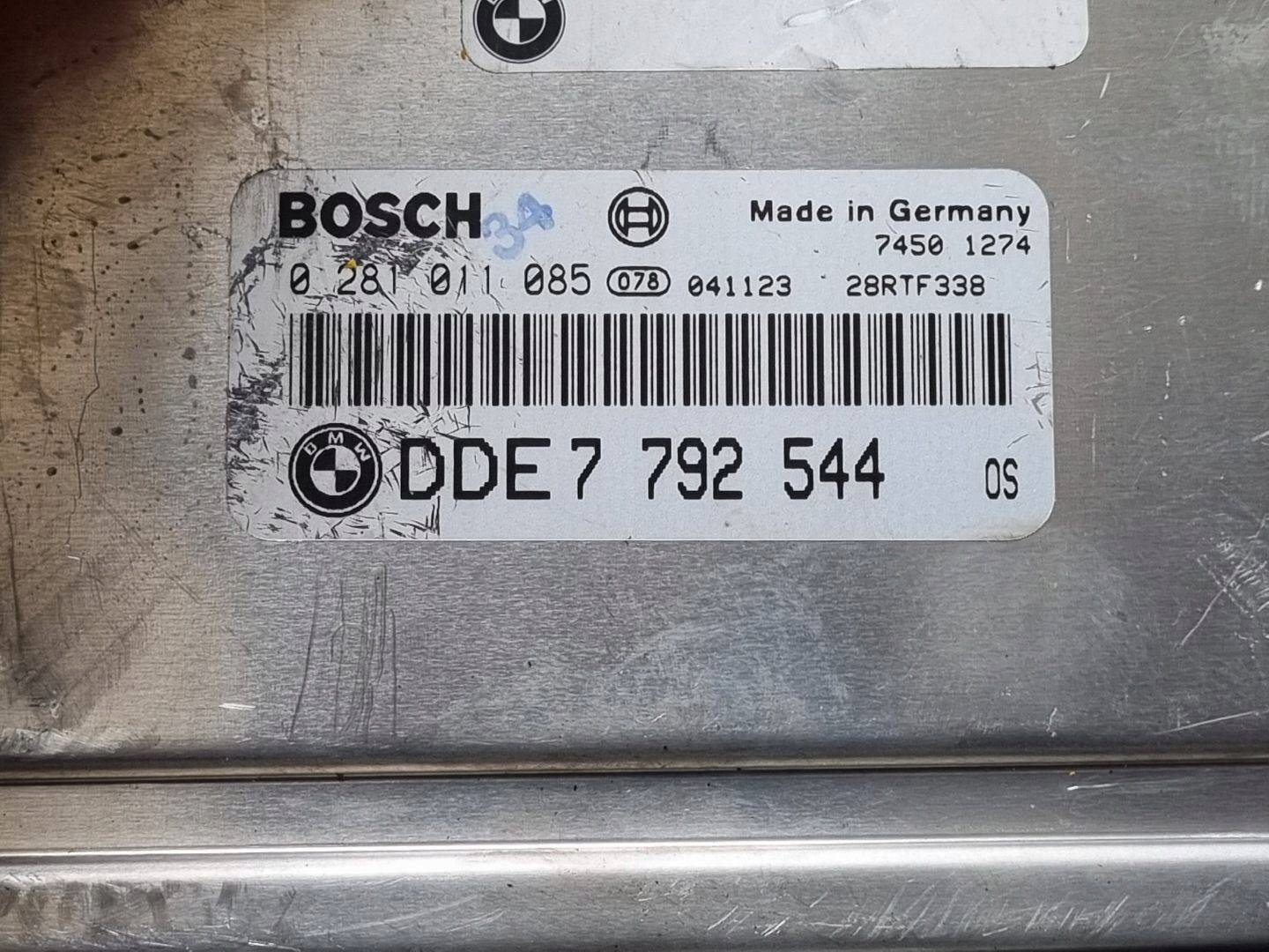 control unit of the engine Mini Cooper facelift R50 2005 7792544