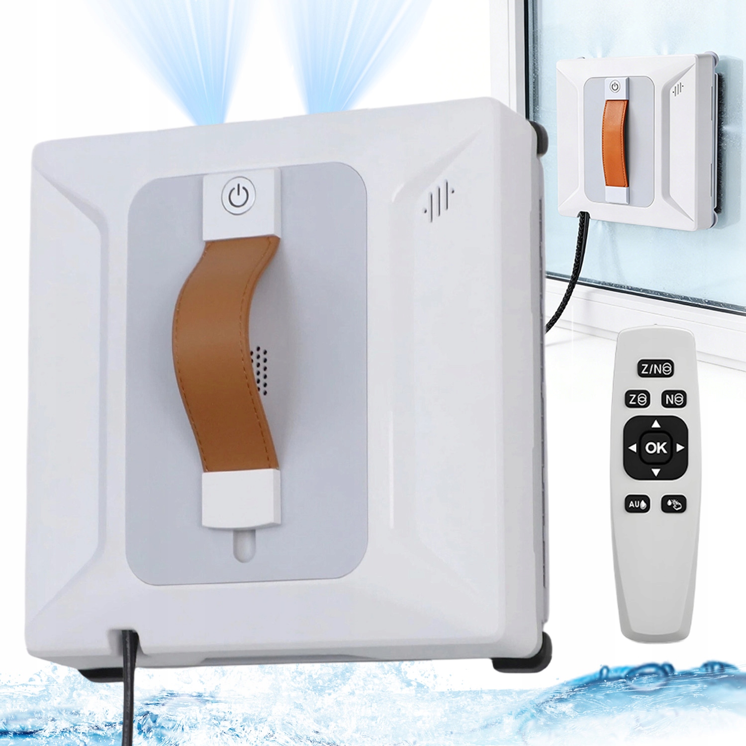 Inteligentny Robot Do Mycia Okien Automatyczny 6000PA 72W Pilot Biały