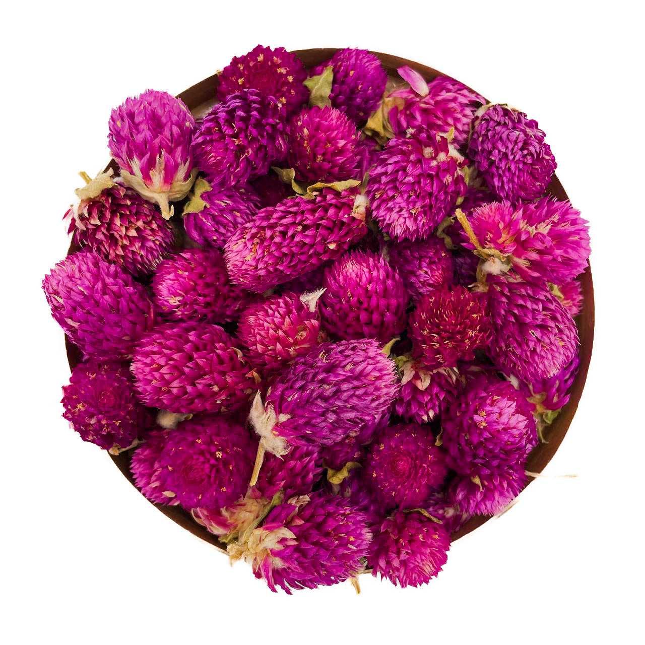 Kulový Věnec 1000g gomfrena květ pupeny dekorace 1kg Jedlé Květy