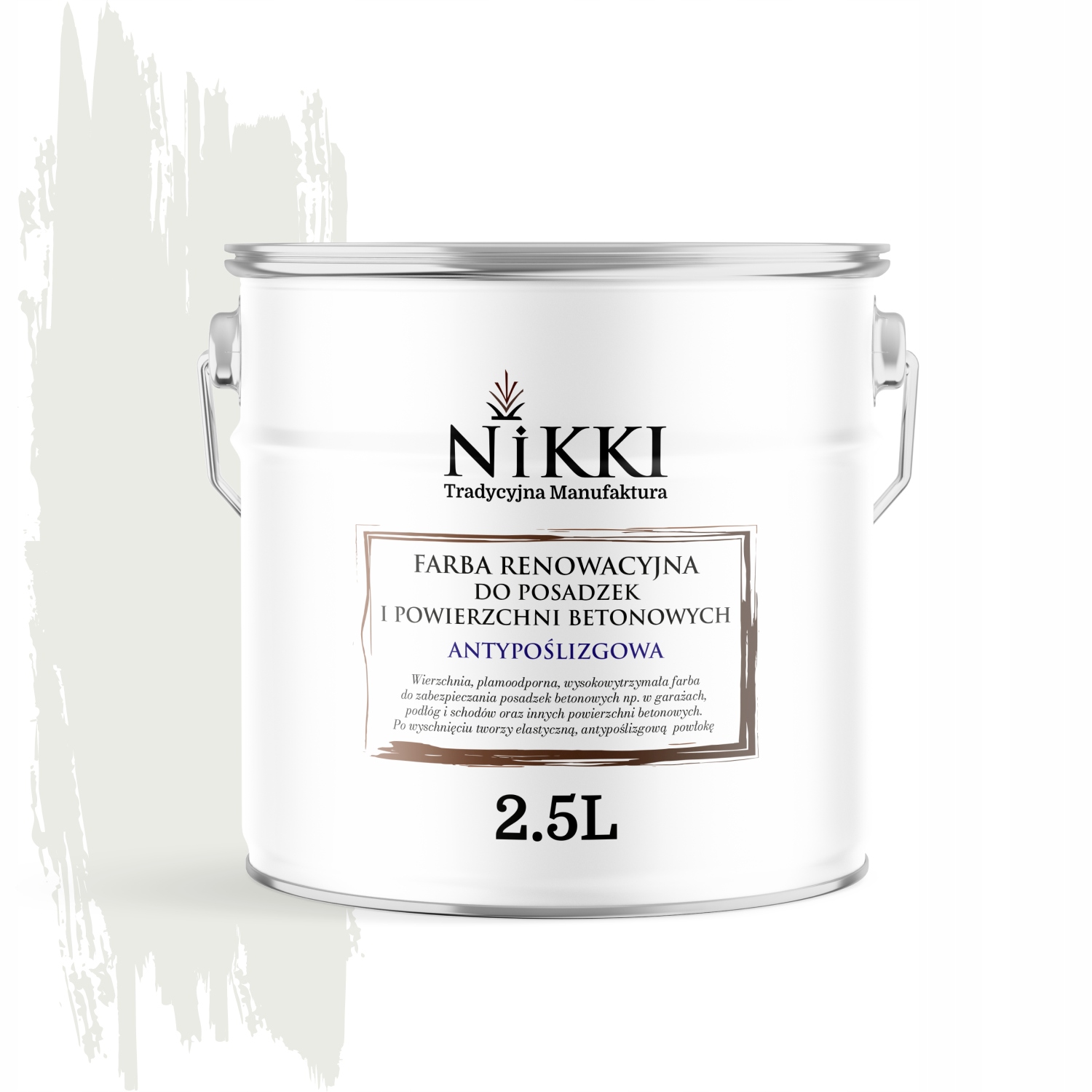 Renovačná Farba Na Podlahy Protišmyková Biela Signálna Ral 9003 2,5 L