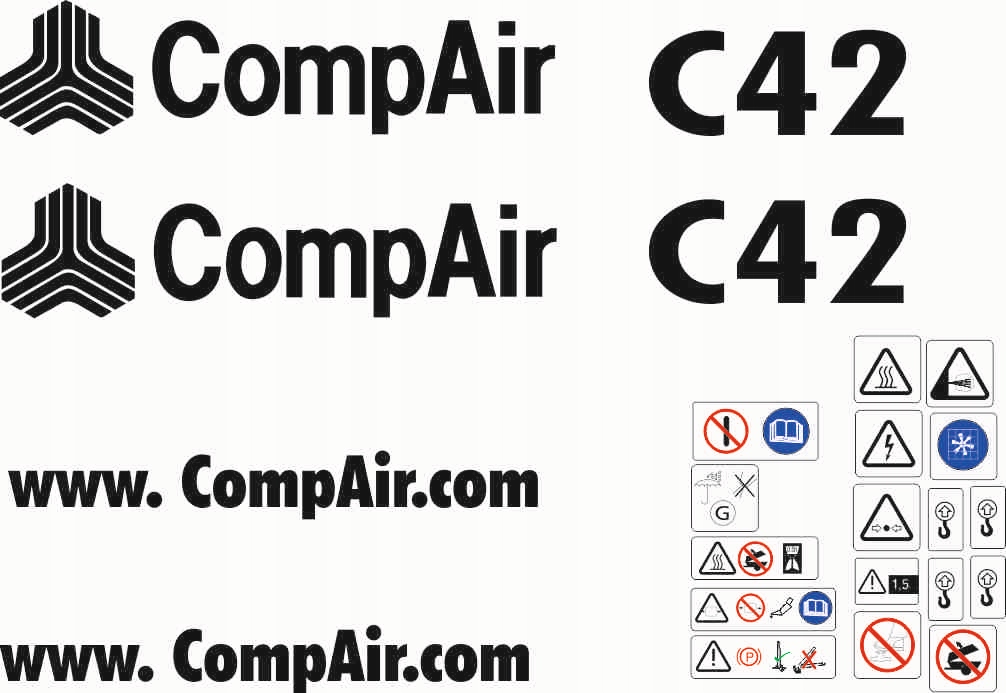 COMPAIR C46 ножичні бичачі наклейки наклейка