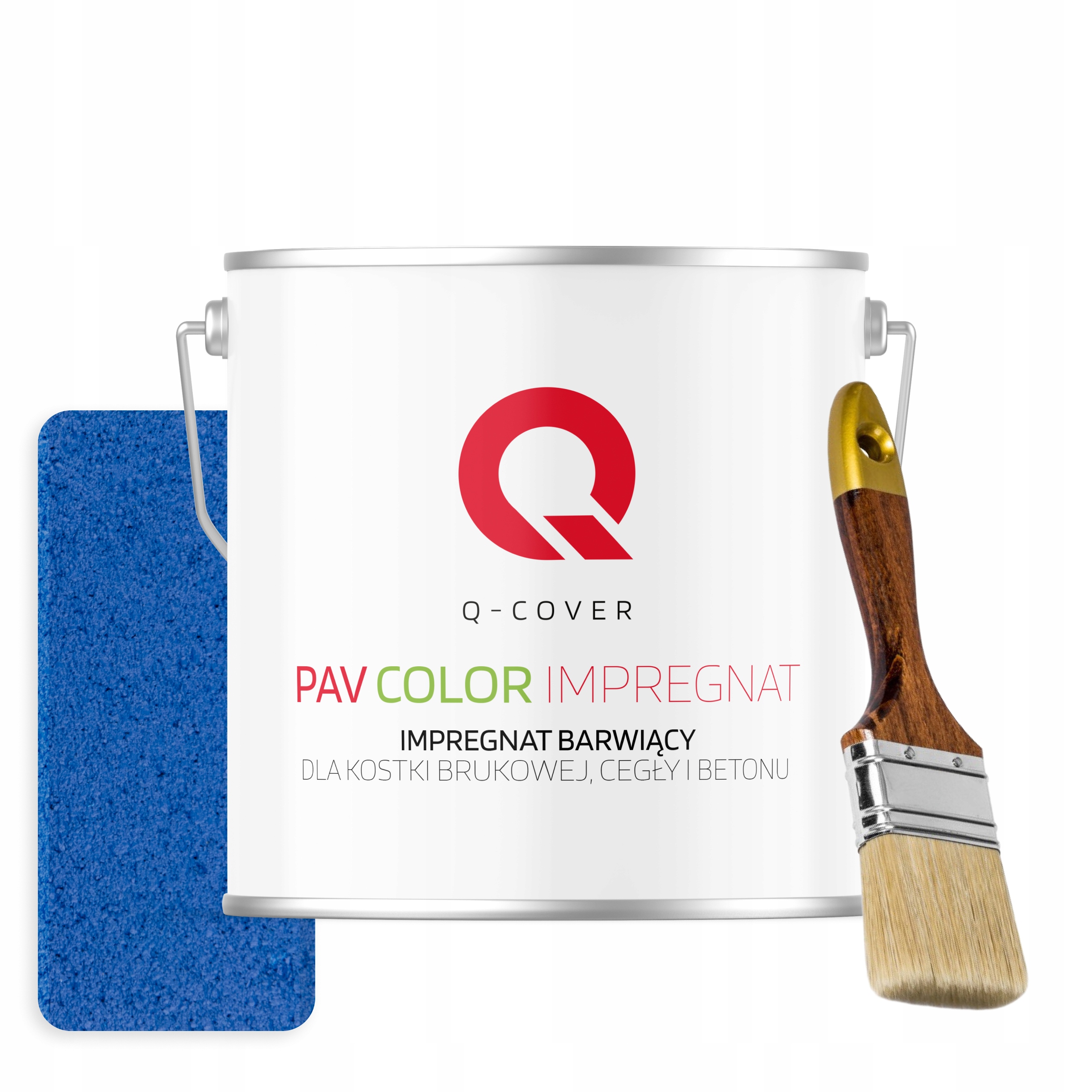 Barvicí impregnát na betonu kostky 5 l Modrý signální štětec