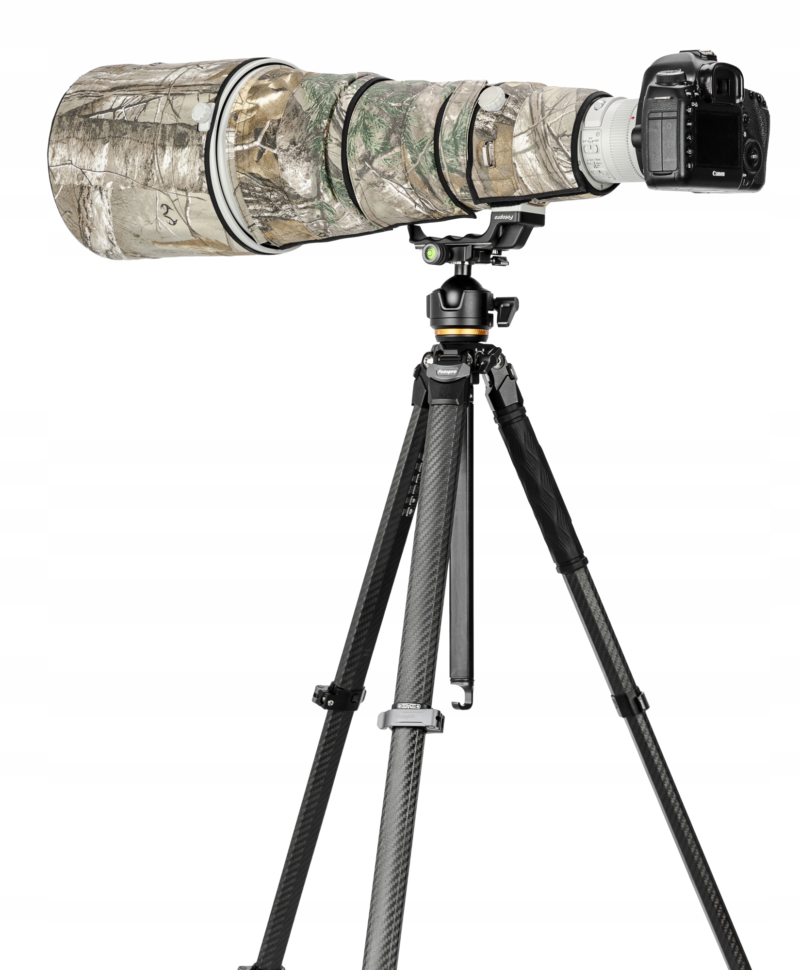 Stativ Origin Plus Kulová hlava O-8H Čtyřsekční nohy Blokovací systém