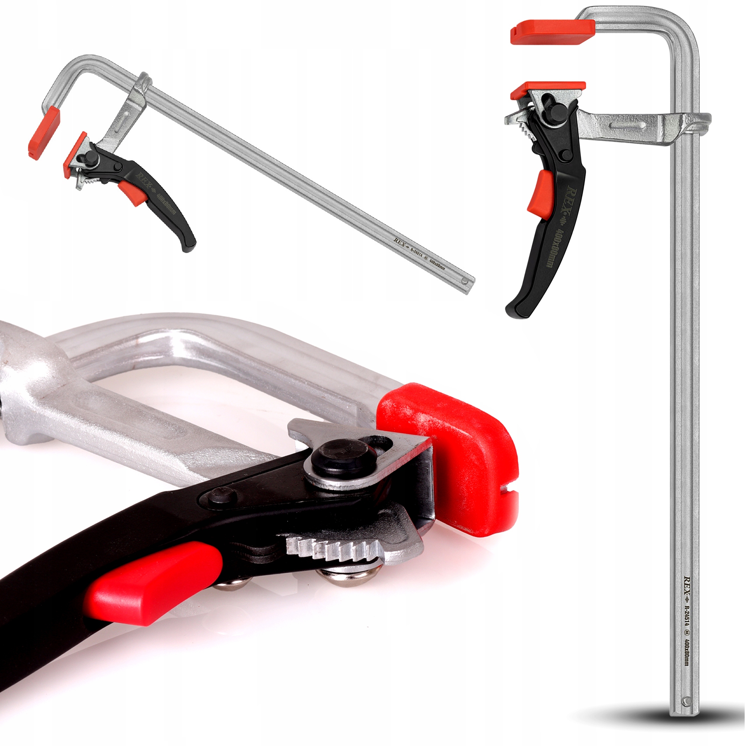 Truhlářská Svěrka 400 x 80 mm Západka Kovaná