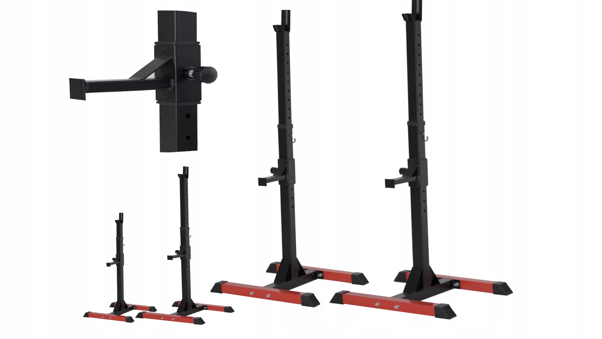 Regulovatelné Stojany Pod Činku 2 ks stojan na činky Zajištění