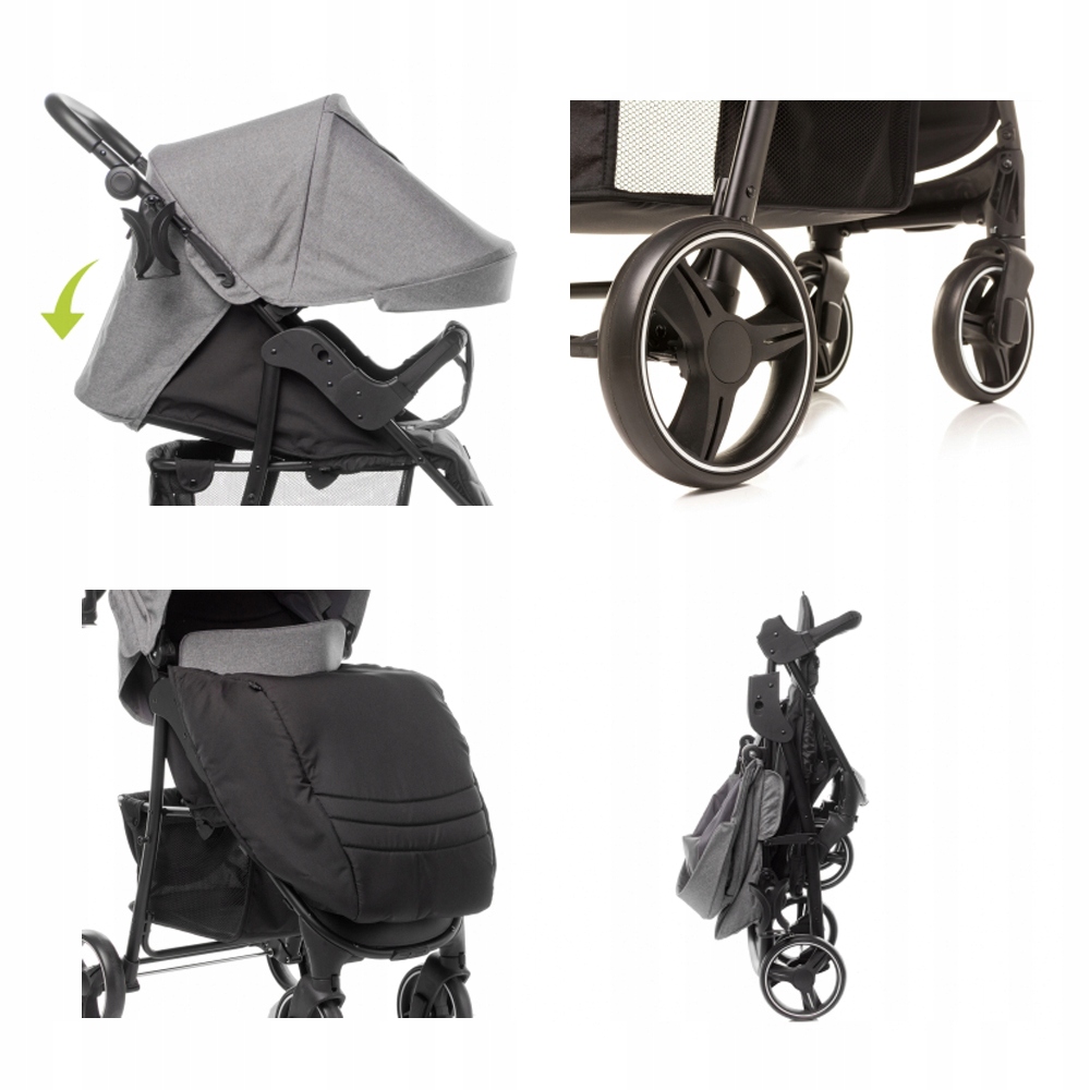 Wózek Spacerowy 4Baby RAPID| Melange GREY Kod producenta rapid melange grey