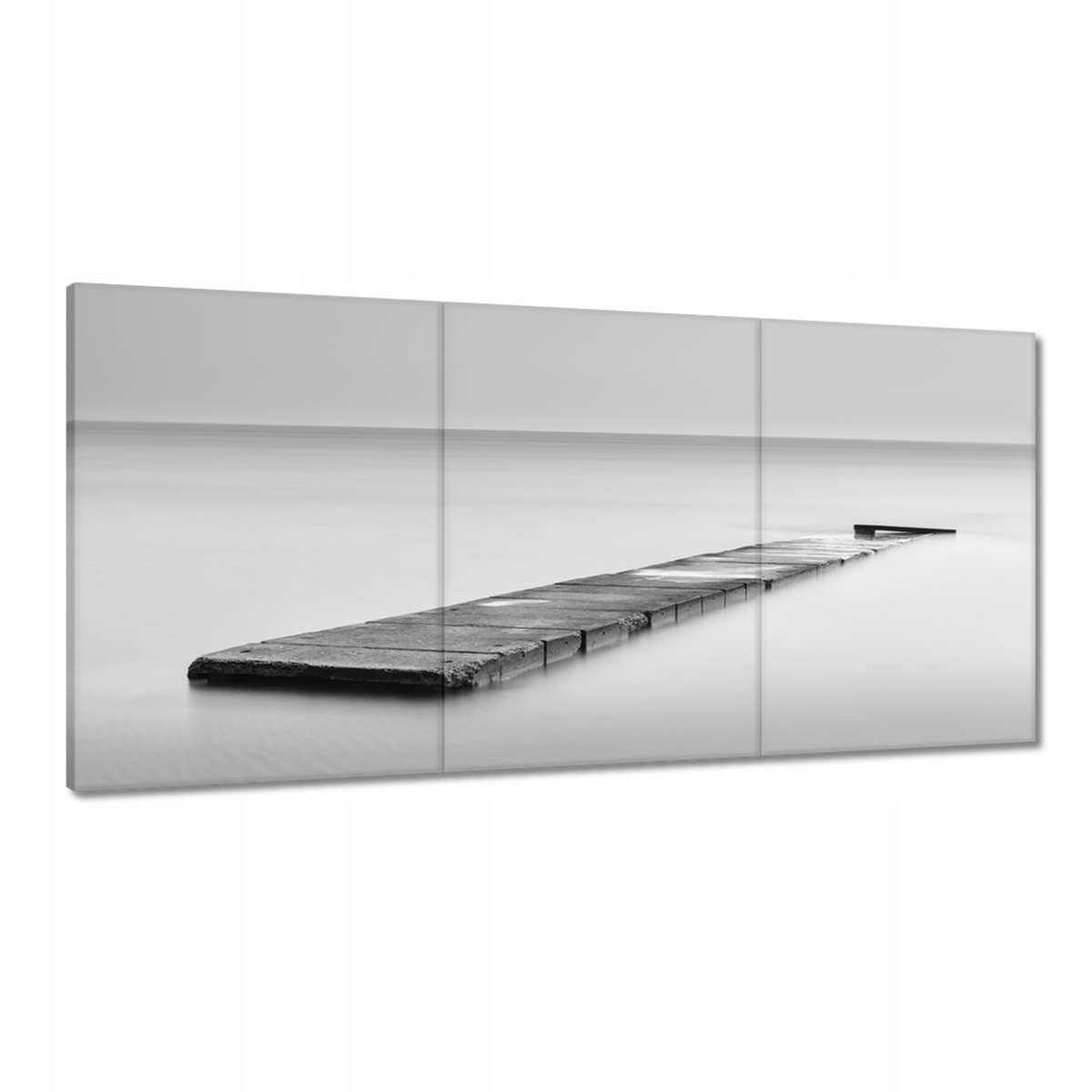 Obrazy 120x60 Most Moře Černobílé