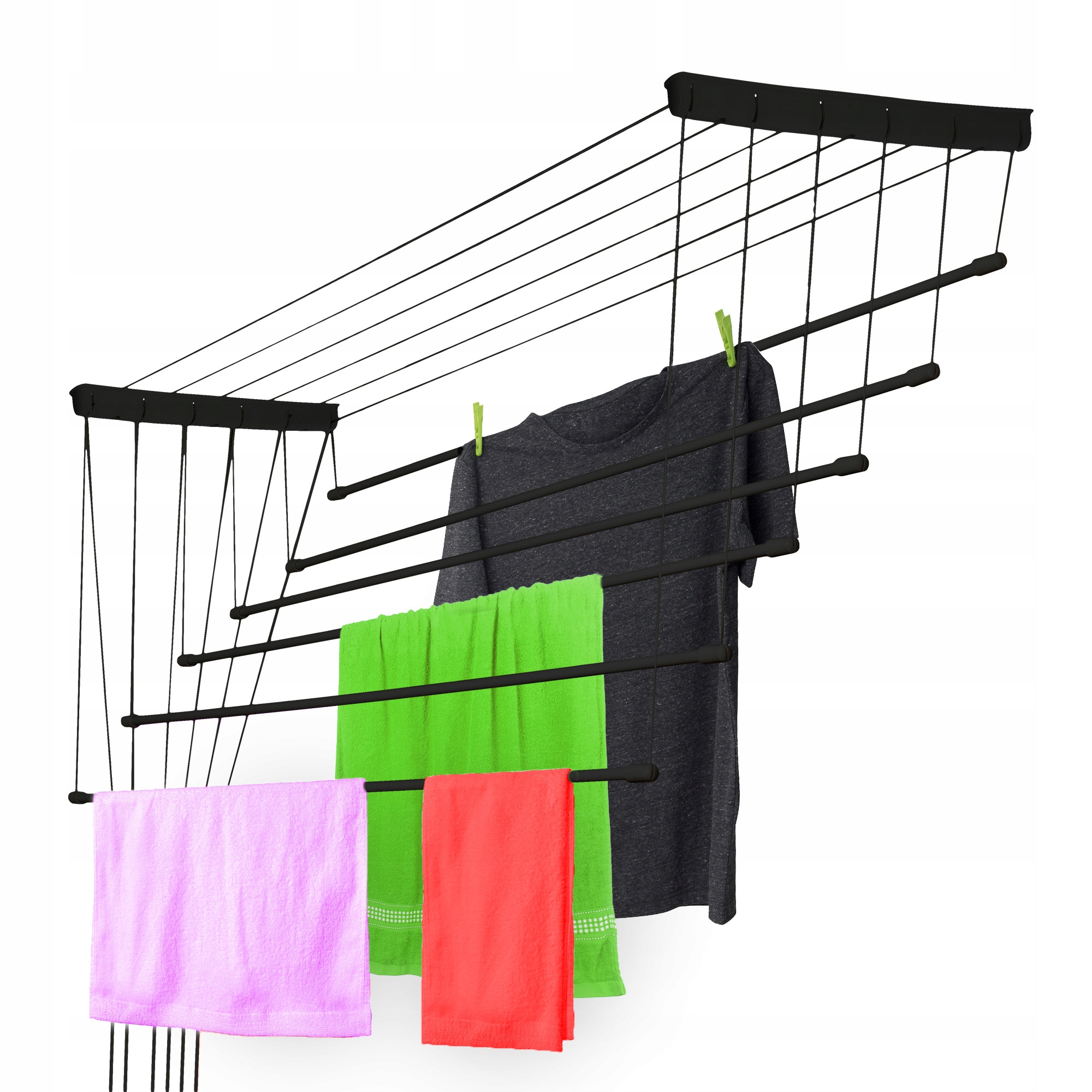 Levně Sušák Na Prádlo Stropní 6 Tyčí 100cm