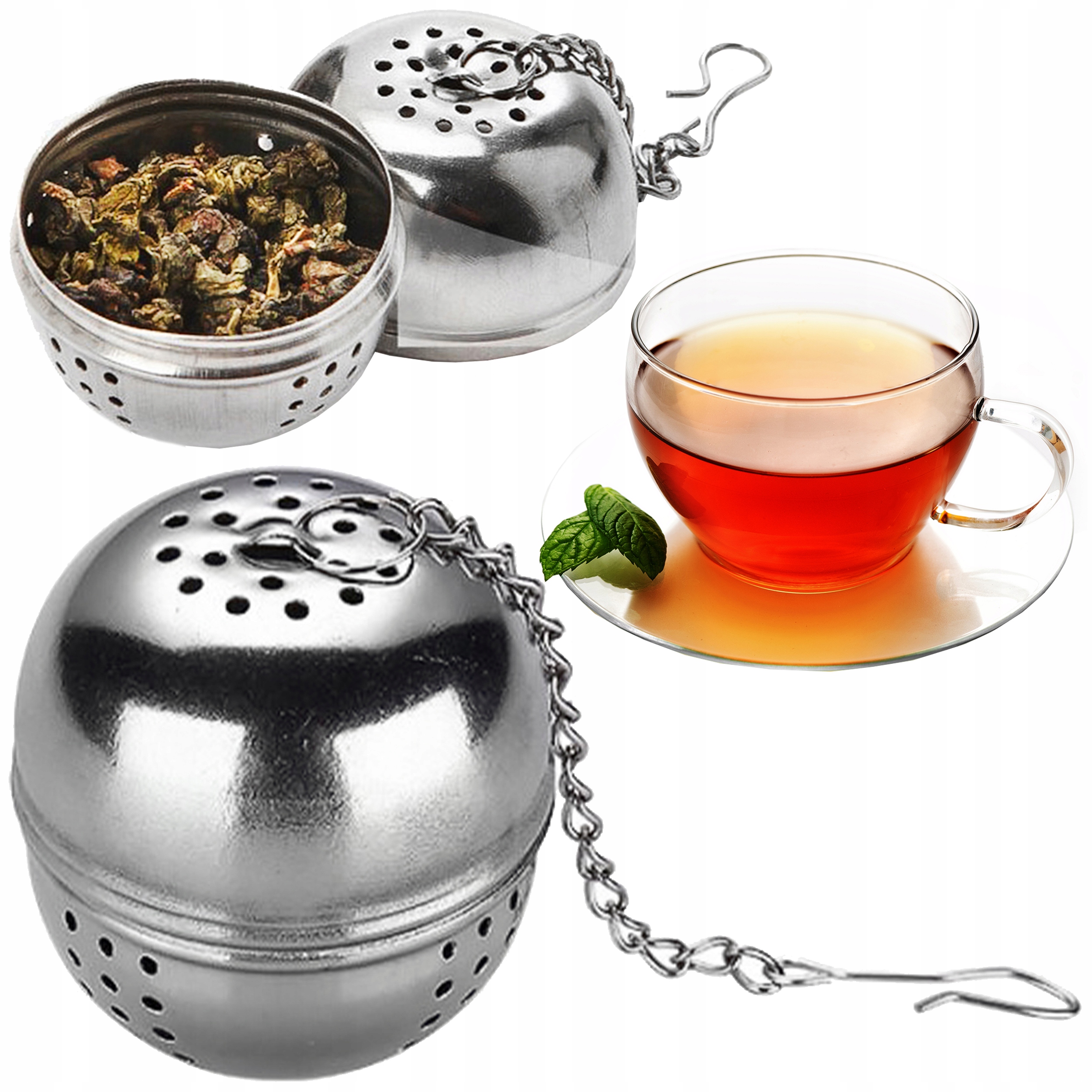 ZAPARZACZ SITKO DO HERBATY KAWY ZIÓŁ STAL