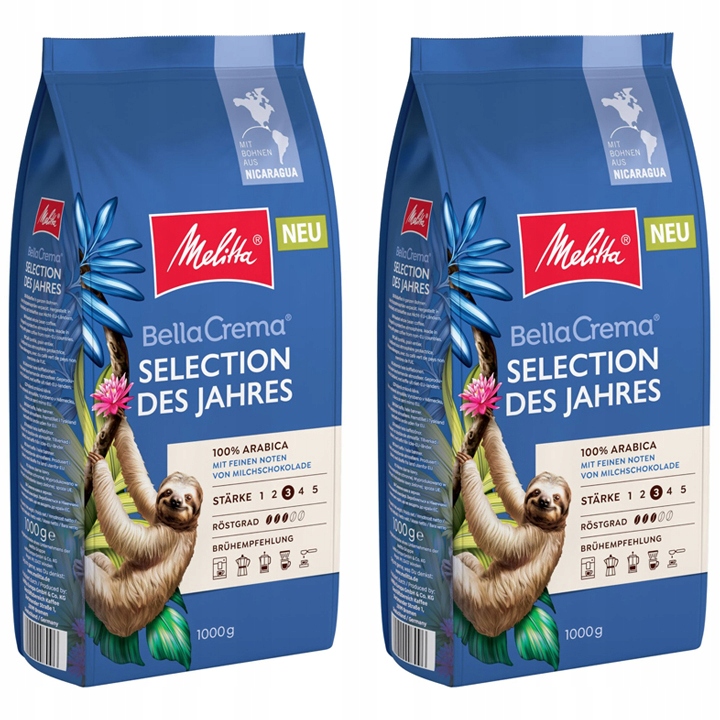 Kawa ziarnista Melitta BellaCrema Selection 2x1kg
