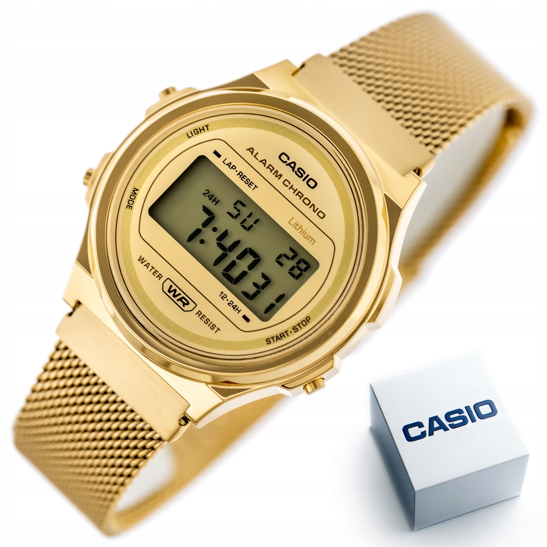 Dámské hodinky Casio Vintage 37 mm A171WEMG-9A Box (zd645a)