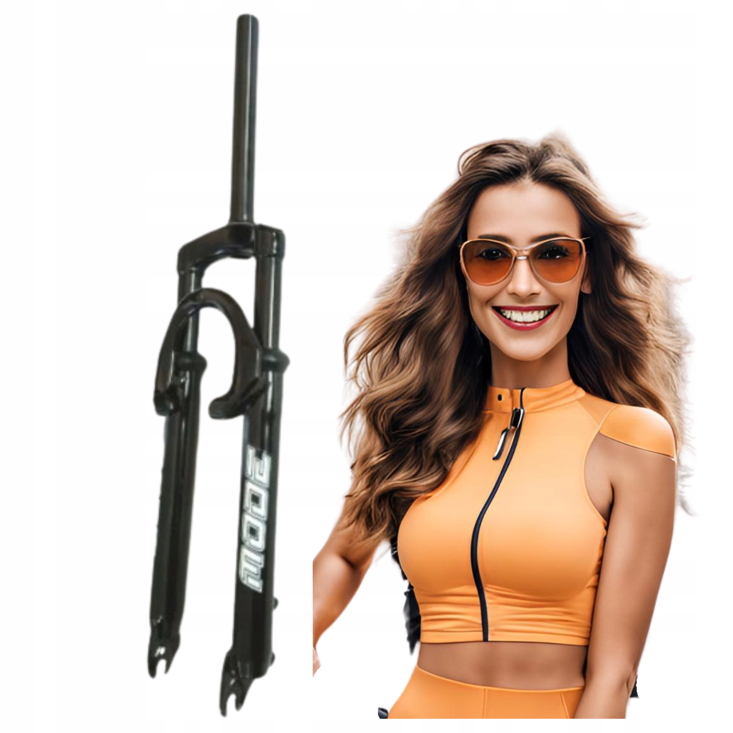 Přední tlumič 27.5“ MD-718K Ahead 1 1/8“ Disc Brake Zdvih 50 mm Černý