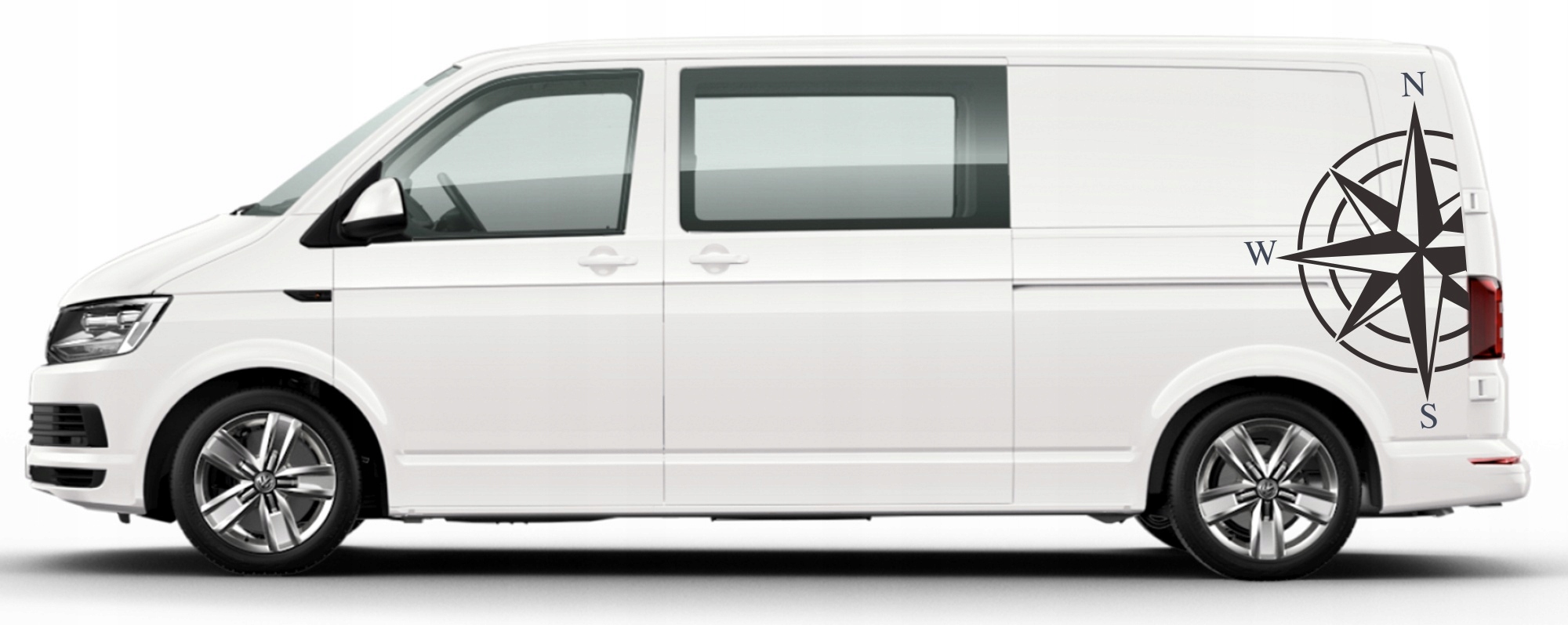 Nálepky Vw T5 T6 veľká Ruža Vetrov