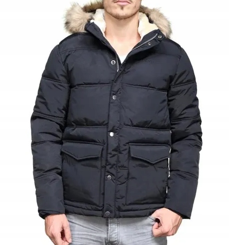 Schott Pánská Bunda Tmavě Modrá Na Zip XL Spf