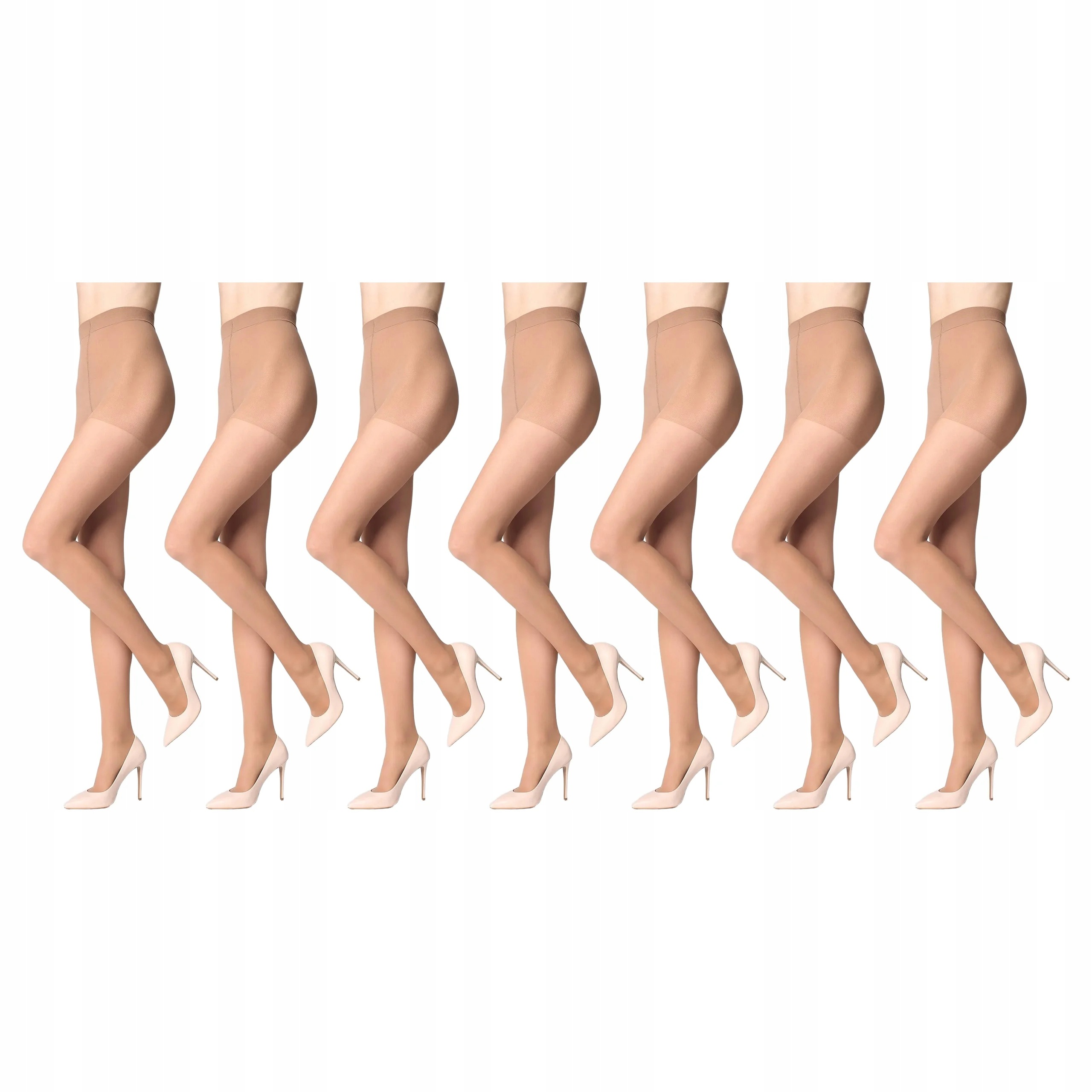 7x Protikřečové punčocháče Relax 20 den Marilyn Beige 2-S