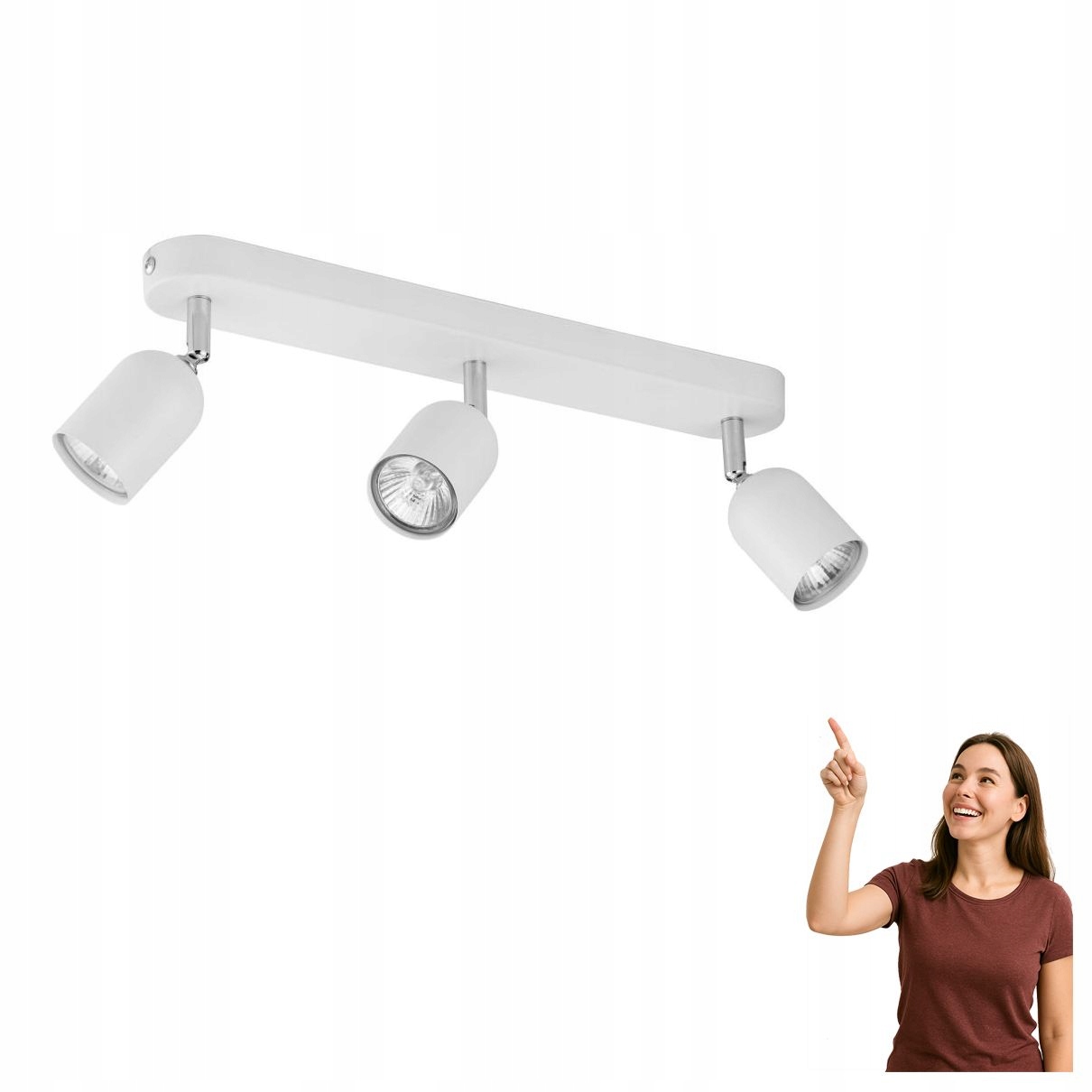 Spotová reflektorová lampa Top Bílo/chrom 4413 Tk Lighting