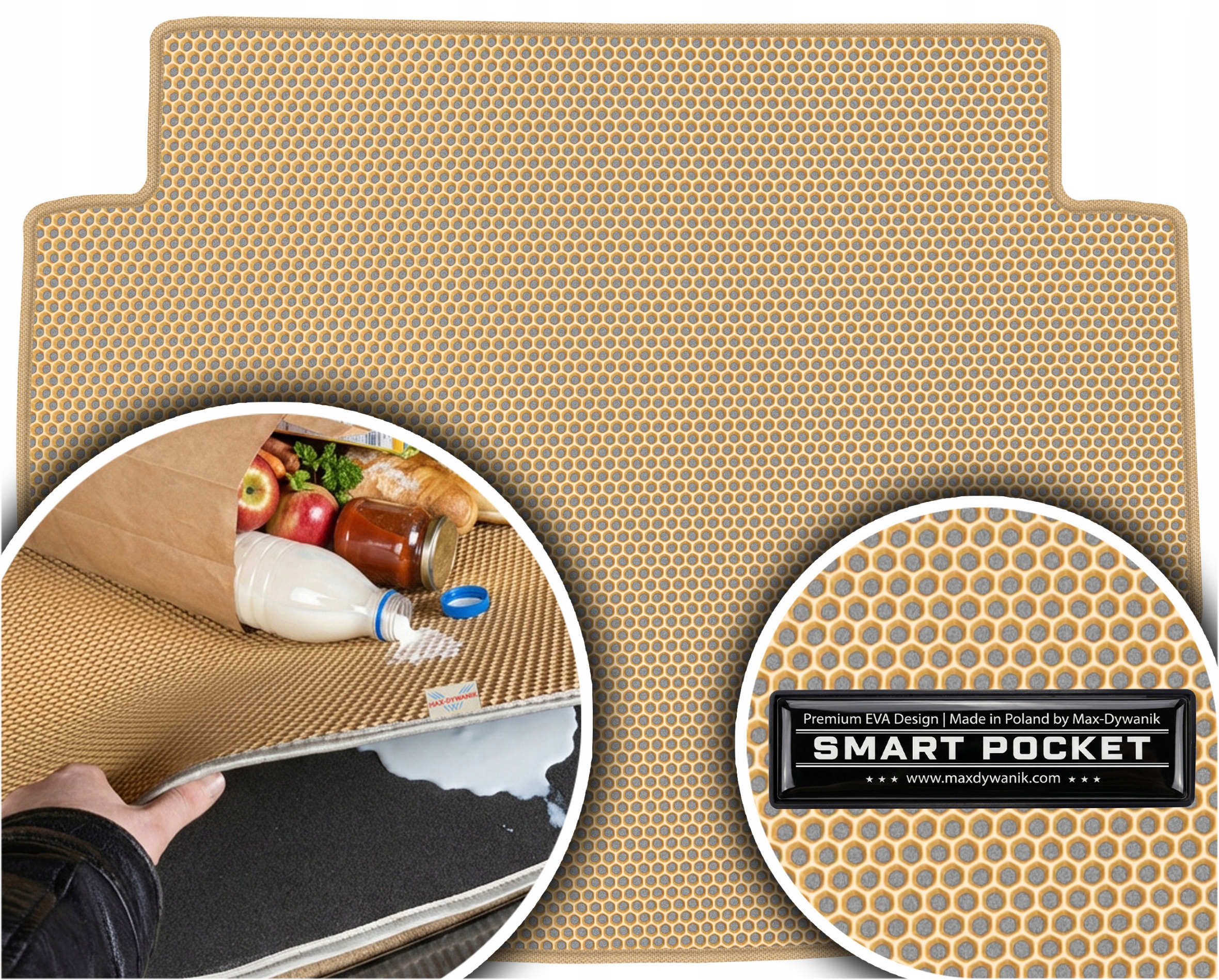 Bmw 1 F20 Hatchback 5D 2011-2019 Vložka do kufru Eva Smart Pocket Béžová