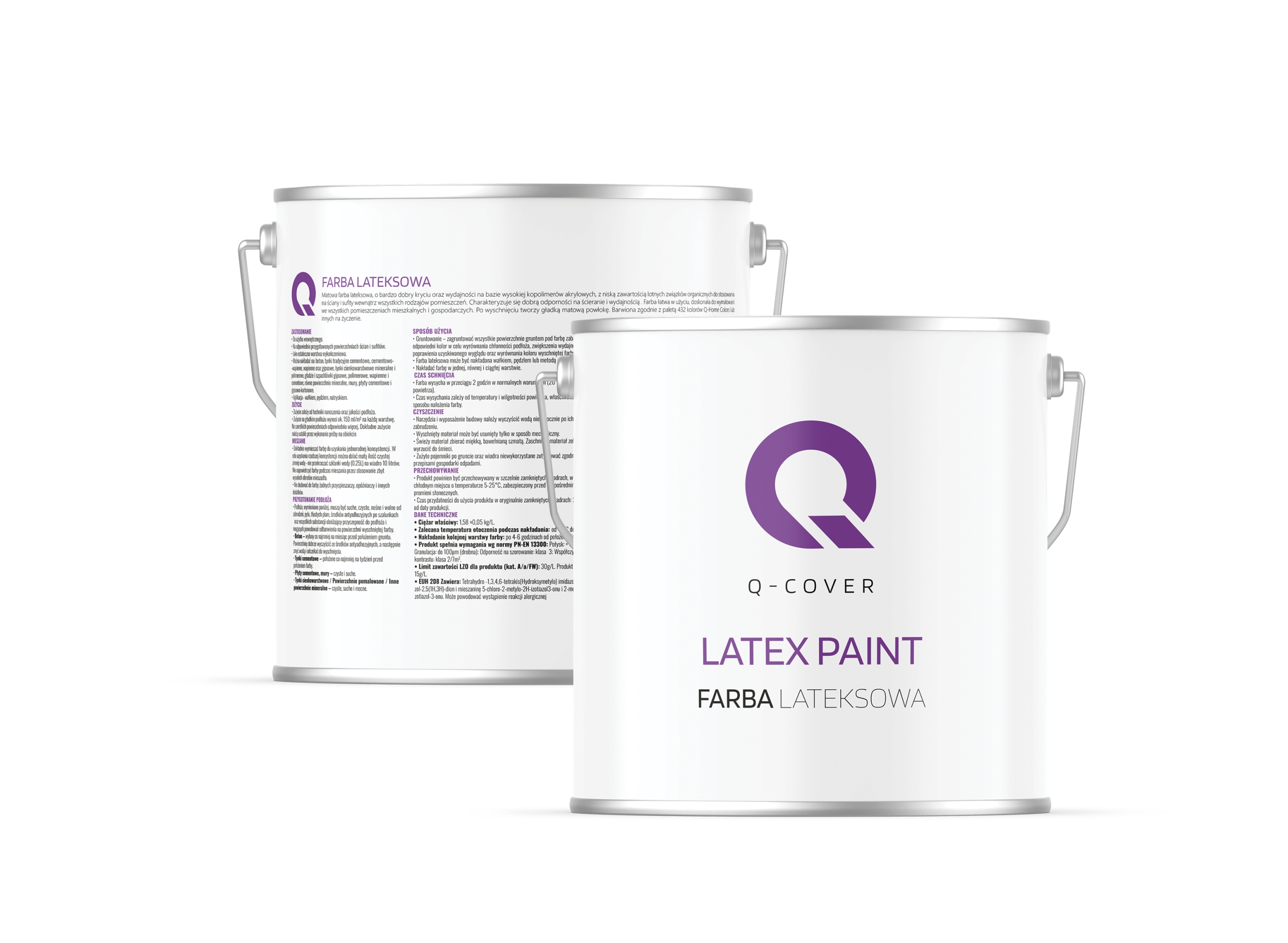 Latexová Farba Na Steny Biela Béžová H3884 2x 5L Hlboká Matná Na Stenu