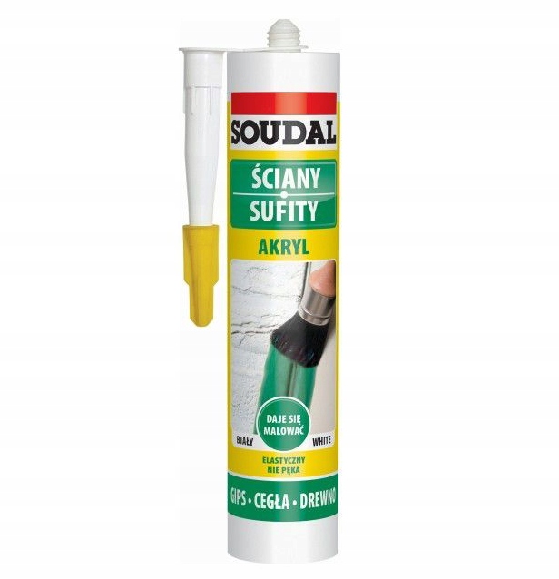 

Soudal Akryl Uniwersalny Biały Ściany Sufity 280ML