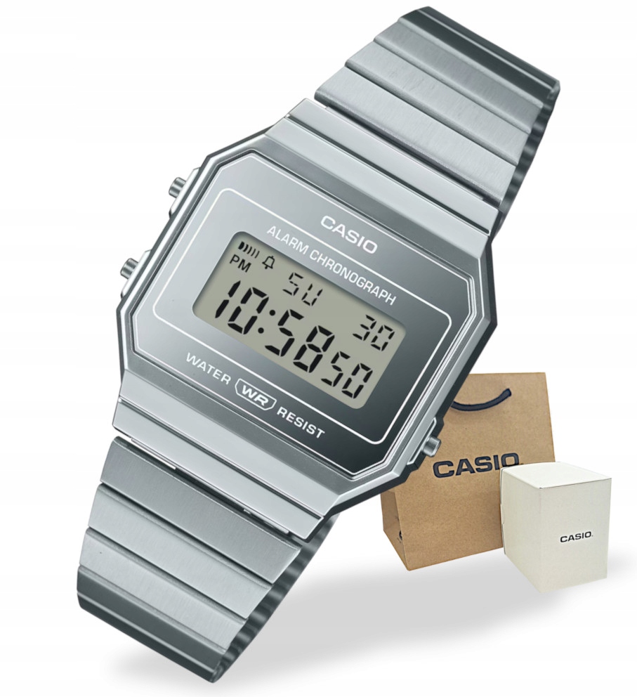 Hodinky Casio Vintage A700WEV Retro na náramku Unisex Gravírování Bonus