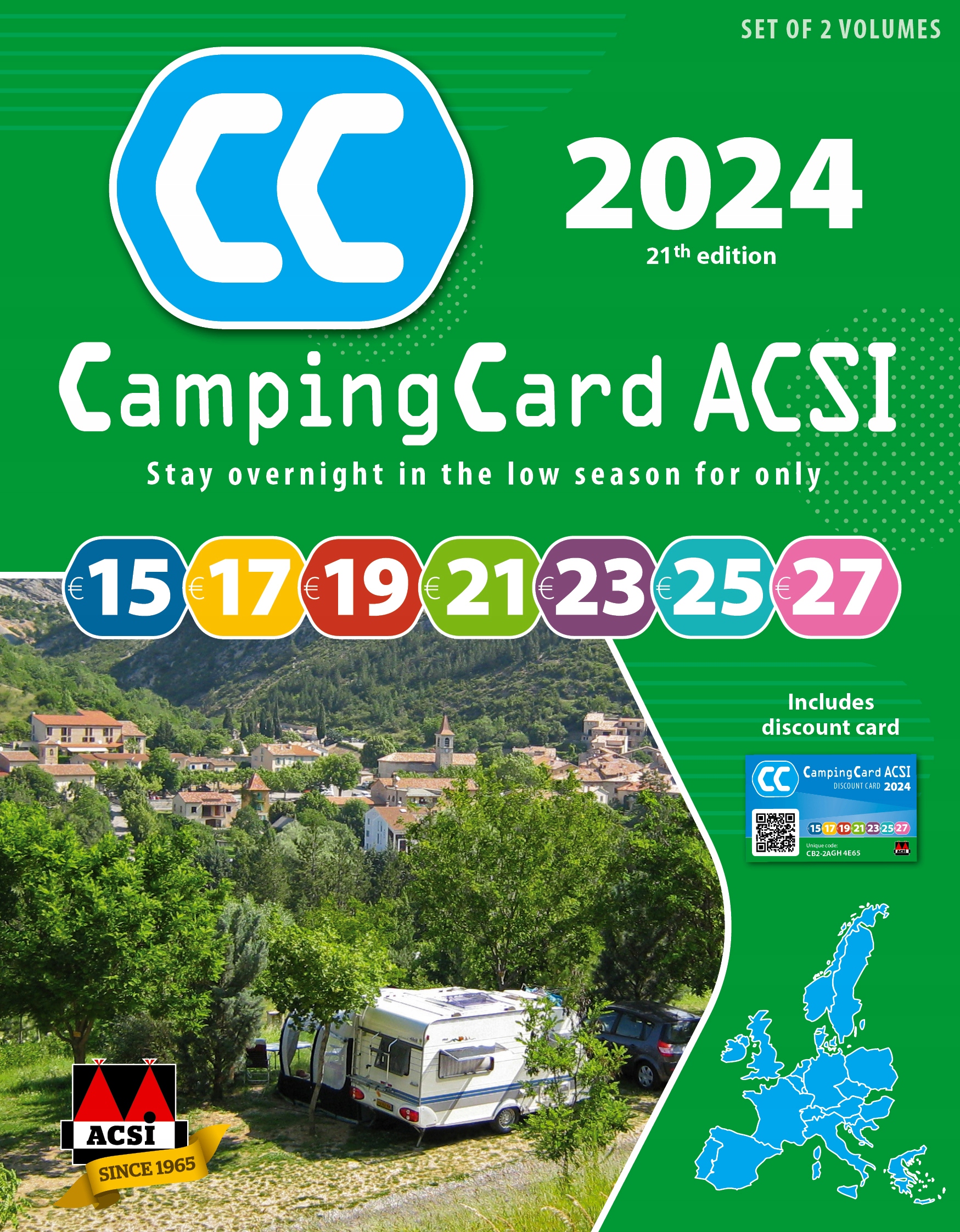 Karta kempingowa ACSI + przewodnik 2024 EN - ACSI CampingCard EN