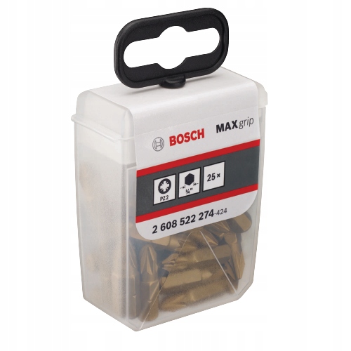 

Bosch Zestaw końcówek wkręcających Max Grip PZ2
