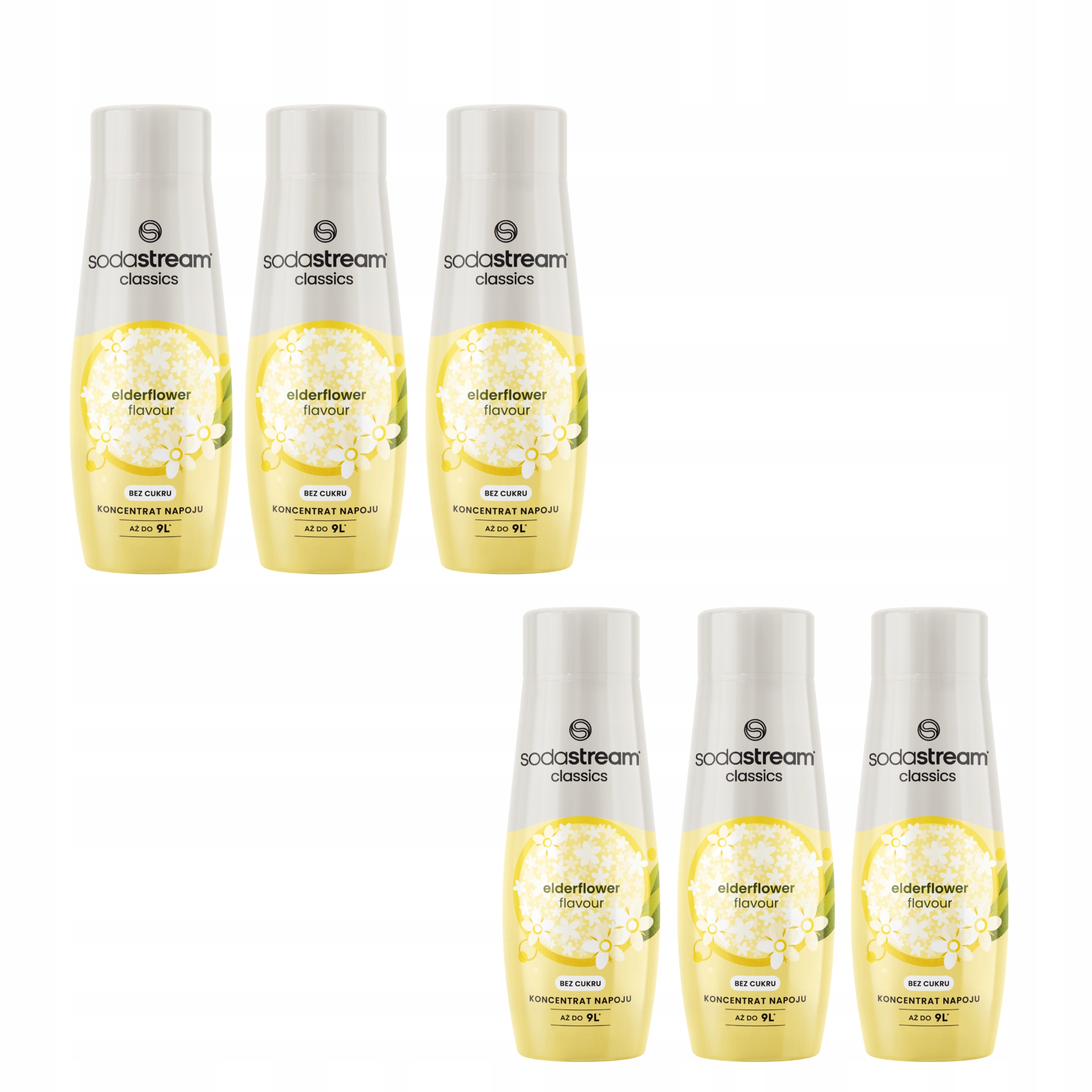 Levně Koncentrát do saturátoru Sodastream 6x Elderflower s příchutí bezového květu
