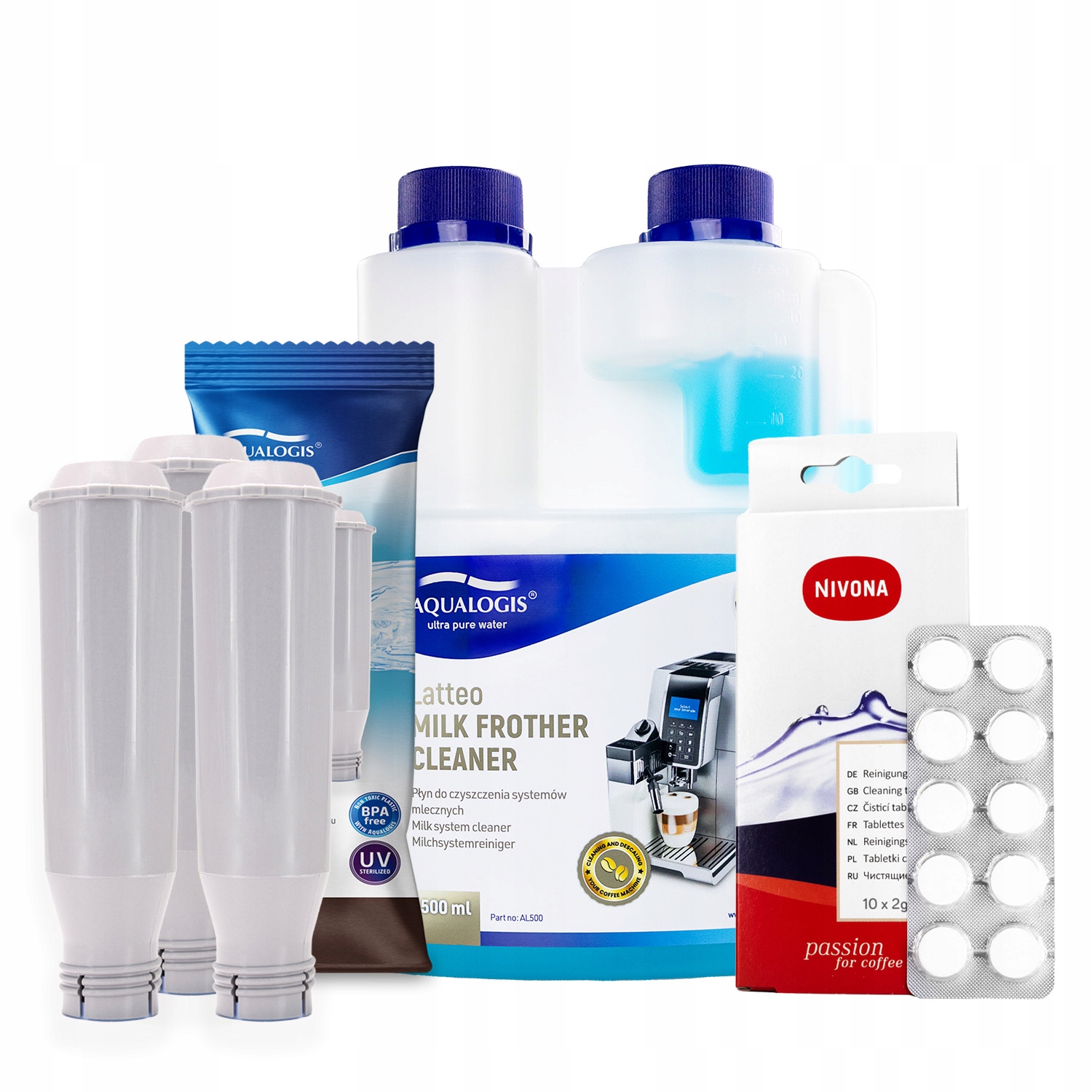 x3 Filtr do kávovaru Nivona AL-TES46 Tekutina 500 ml Tablety NIRT701