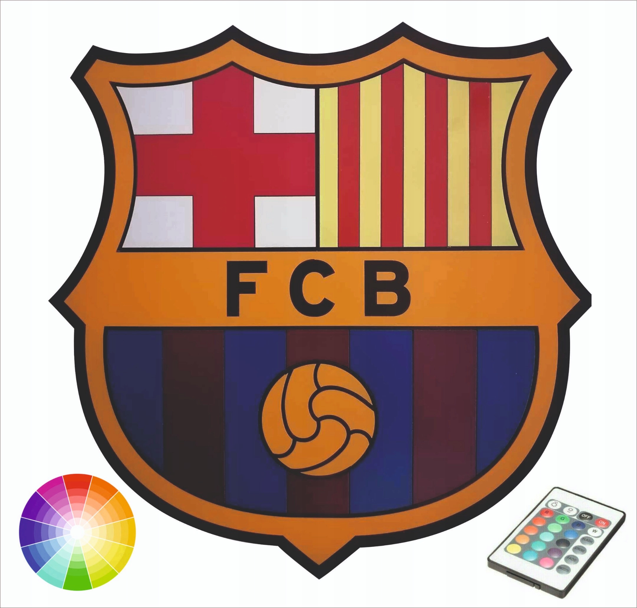 erb Fc Barcelona noční lampa na zeď
