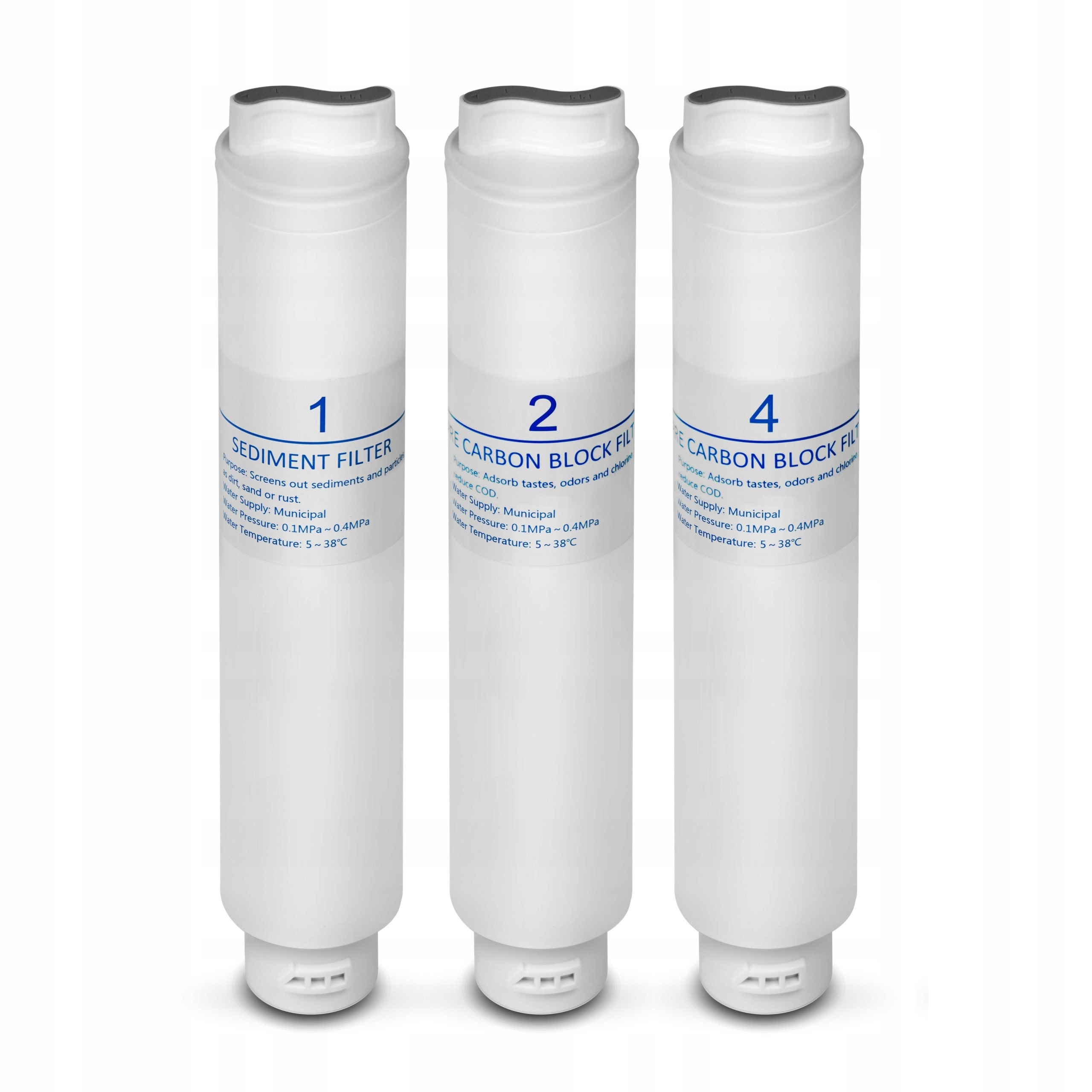 Komplet wkładów wymiennych do filtra wody RO600