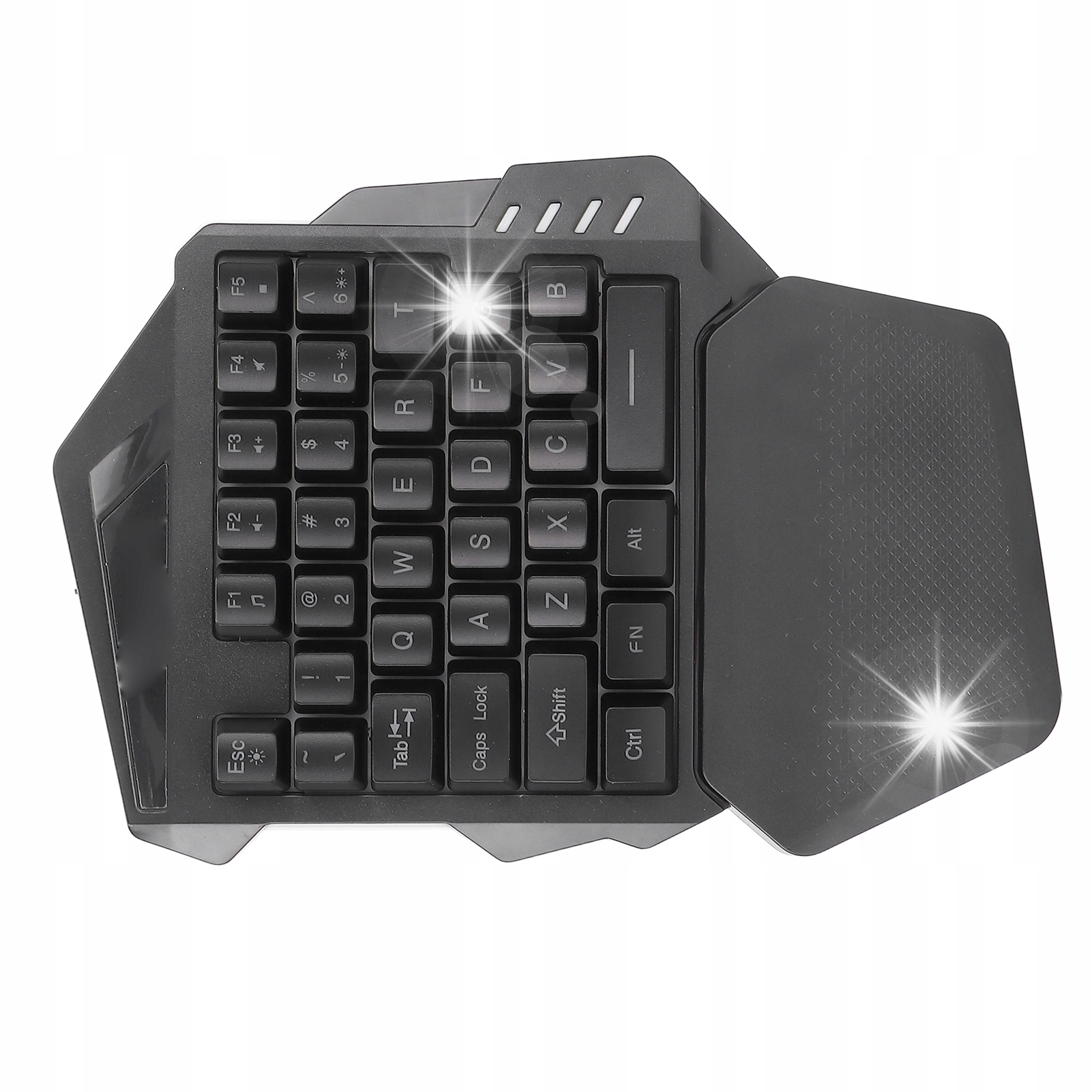 PODŚWIETLANA RGB MECHANICZNA JEDNORĘCZNA KLAWIATURA GAMINGOWA 35 KLUCZY