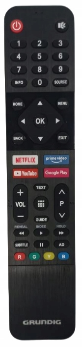 Pilot do Tv Grundig AN2187R-1 SMART NETFLIX YouTube