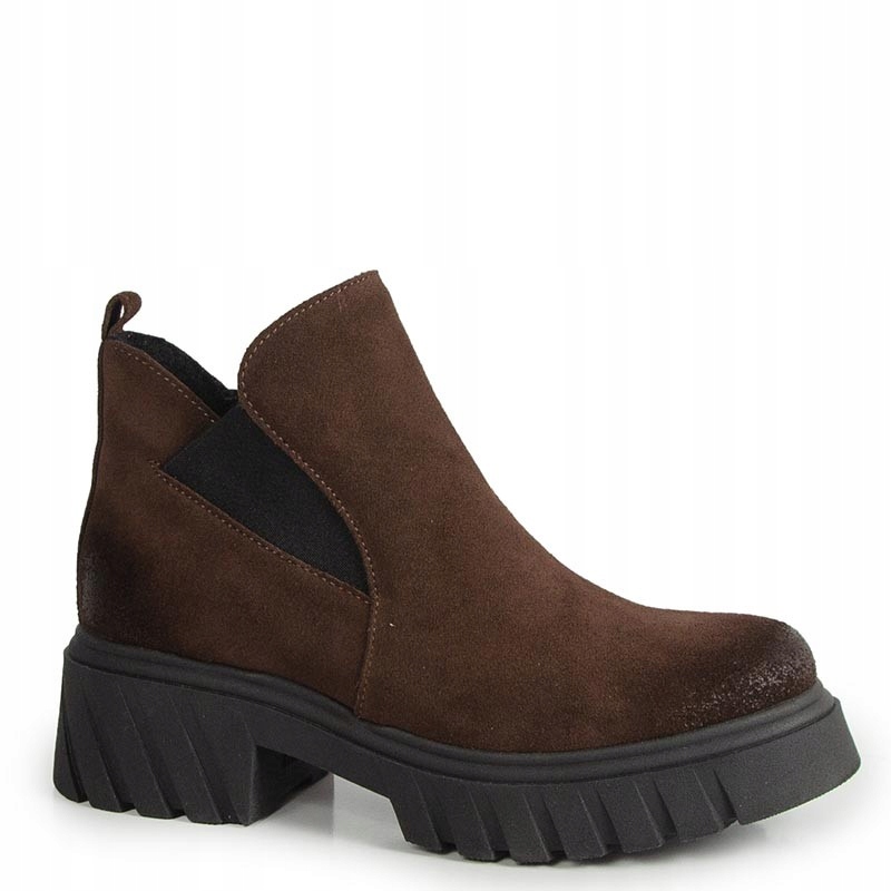 Lemar 60487 Hnědé Nubukové Kotníkové Boty 39