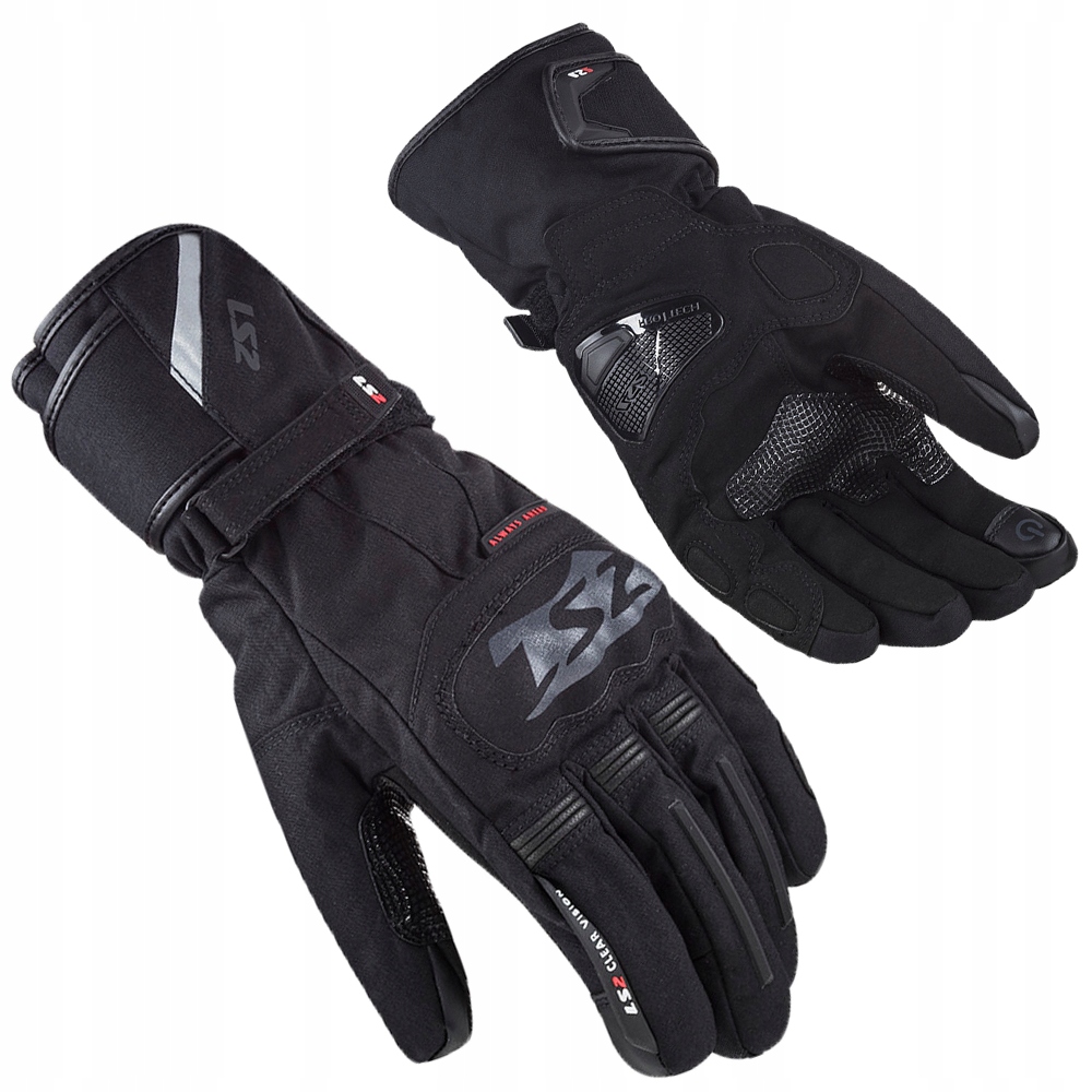 Pánske Motocyklové Rukavice LS2 Sneh Nepremokavé Textilné Zimné