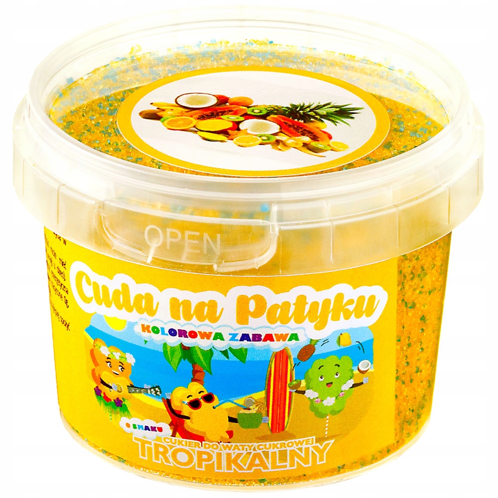 

Cukier do waty cukrowej kolorowy 100g Tropikalny