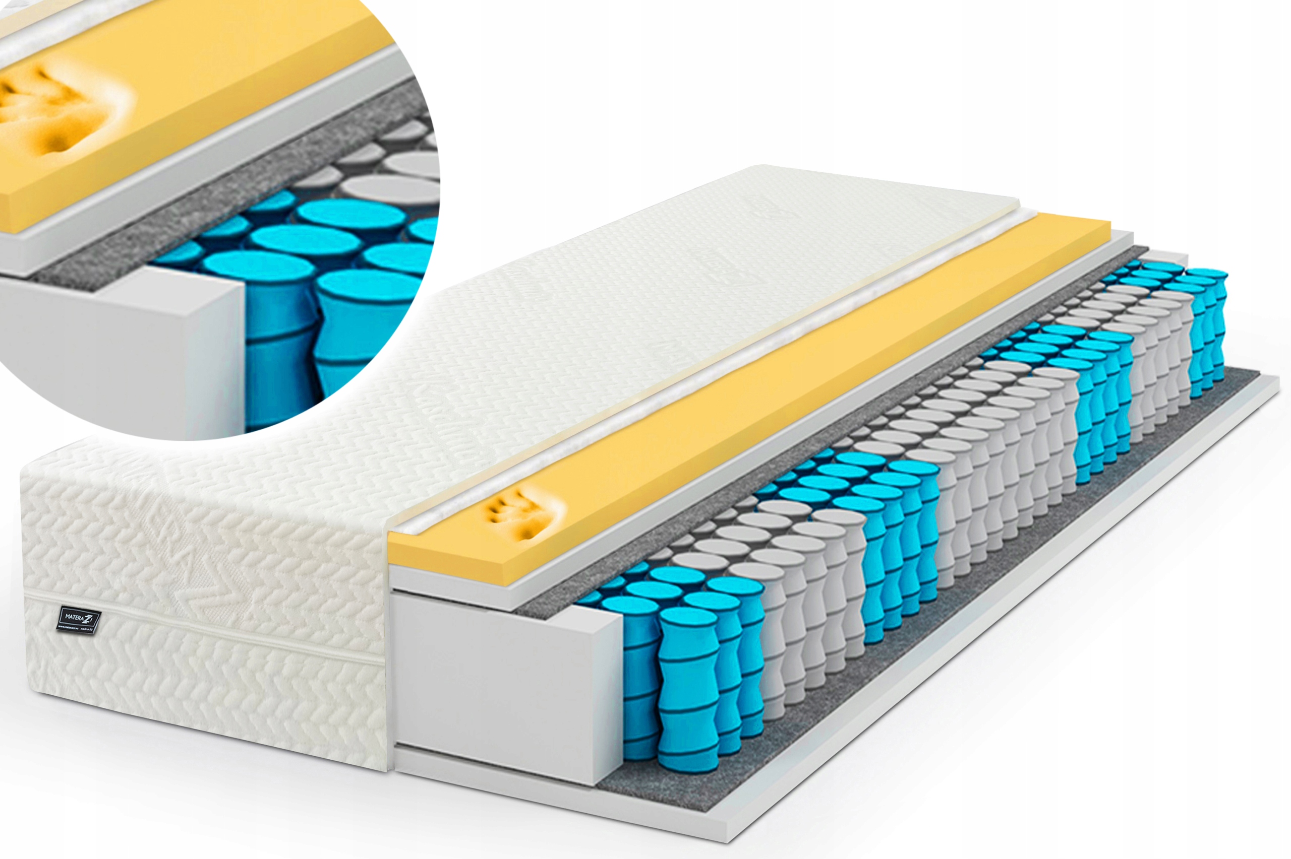 

Materac Kaschmir Visco 120x200 Pocket 7 Stref Prem