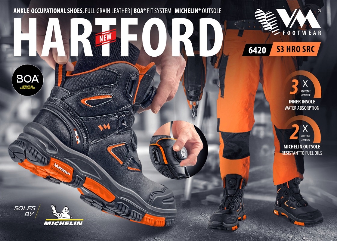 BUTY ROBOCZE VM MICHELIN HARTFORD BOA S3 r.40 wyprzedaż Rodzaj buta trzewiki
