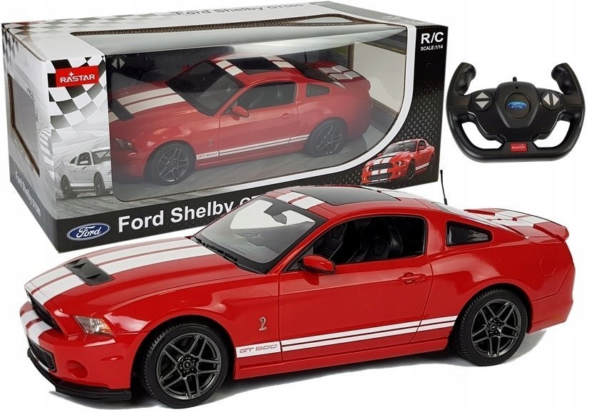 Ford Shelby 1:14 na pilot czerwony 440x230 mm Lean Toys