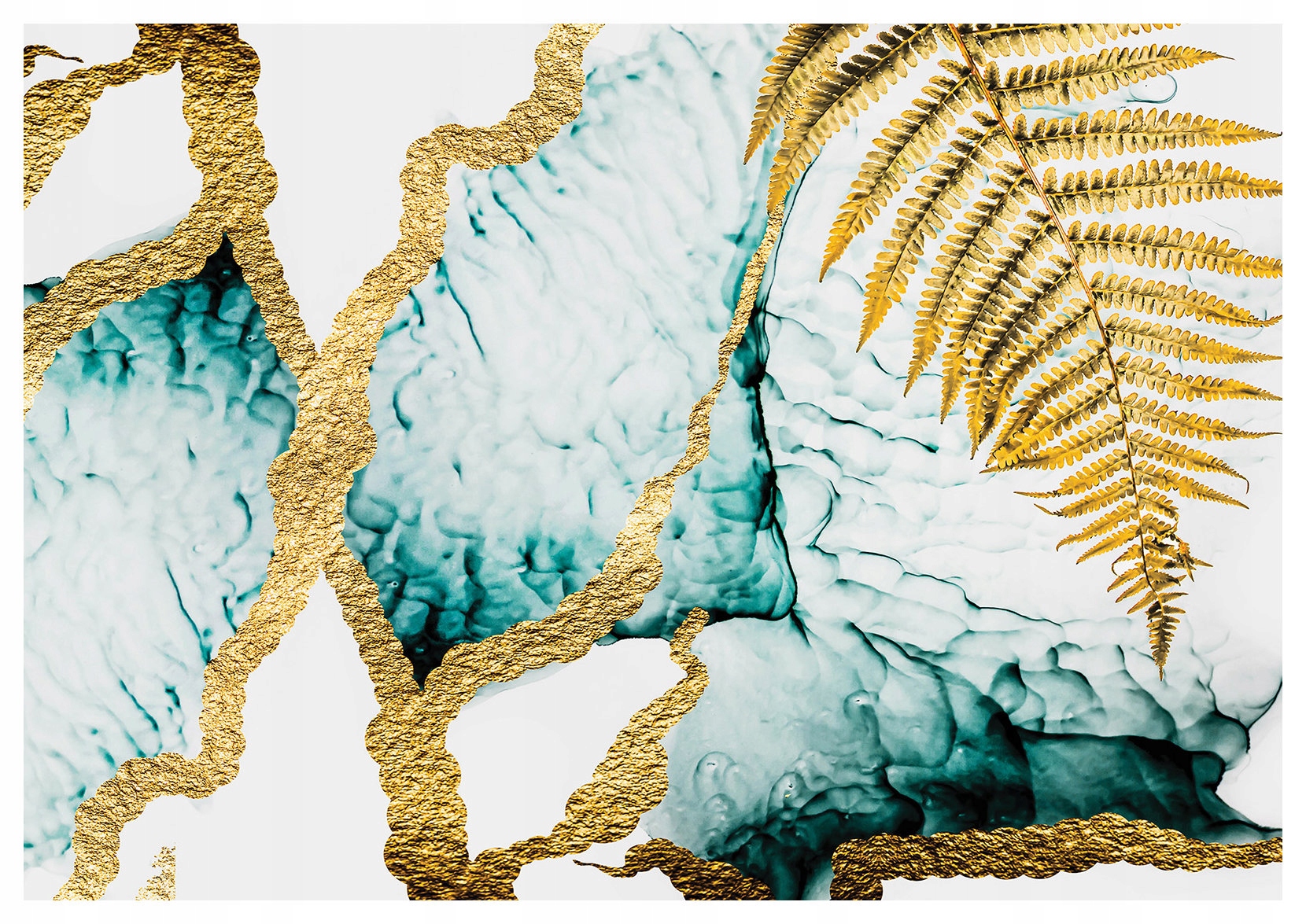 Fototapeta Zlatý mramor Abstrakce Rozkoše na stěnách 368x254 lepidlo